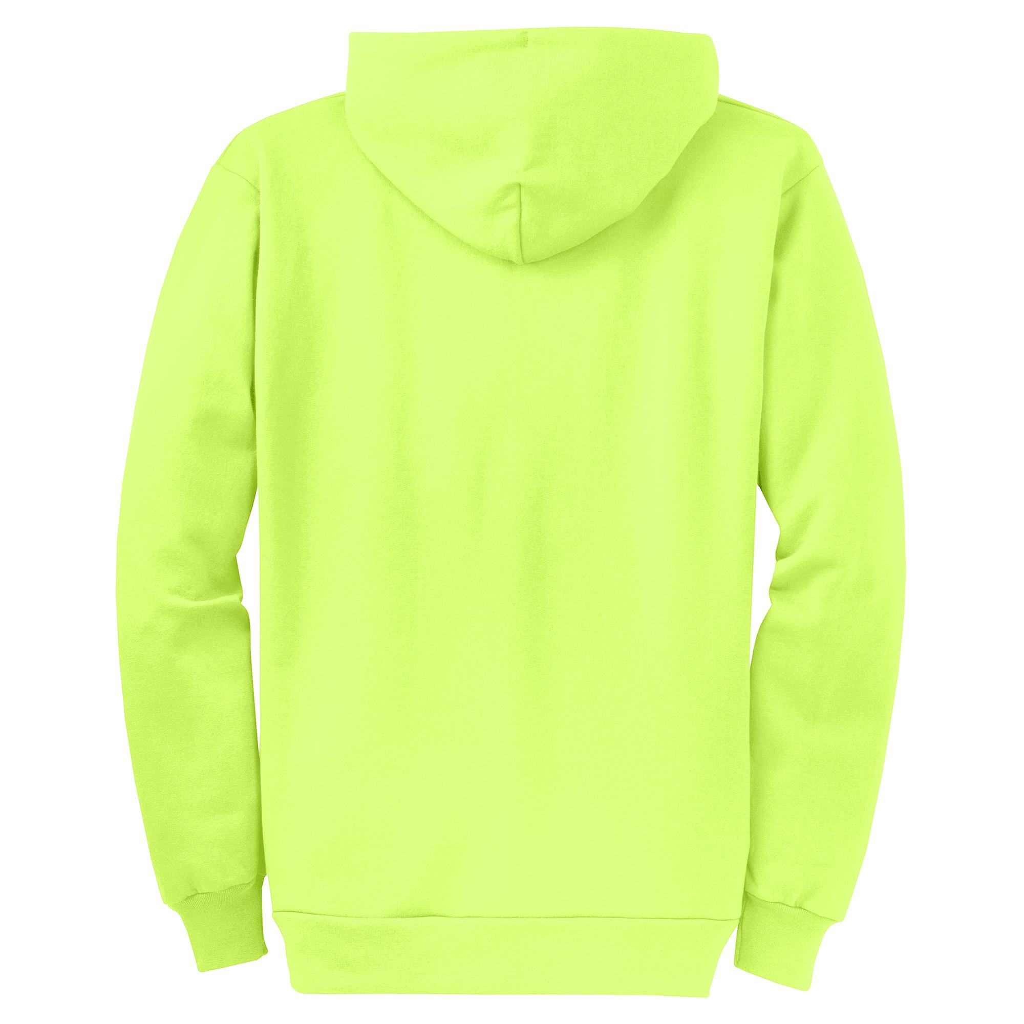Port & Company PC78ZH Core Fleece Full-Zip Hooded Sweatshirt - Neon ...