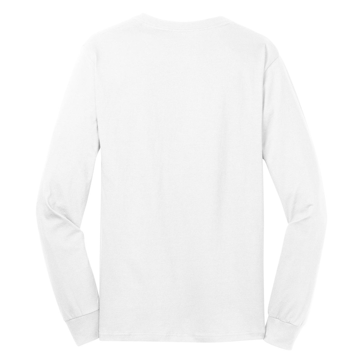 Port & Company PC54LS Long Sleeve Core Cotton Tee - White | Full Source