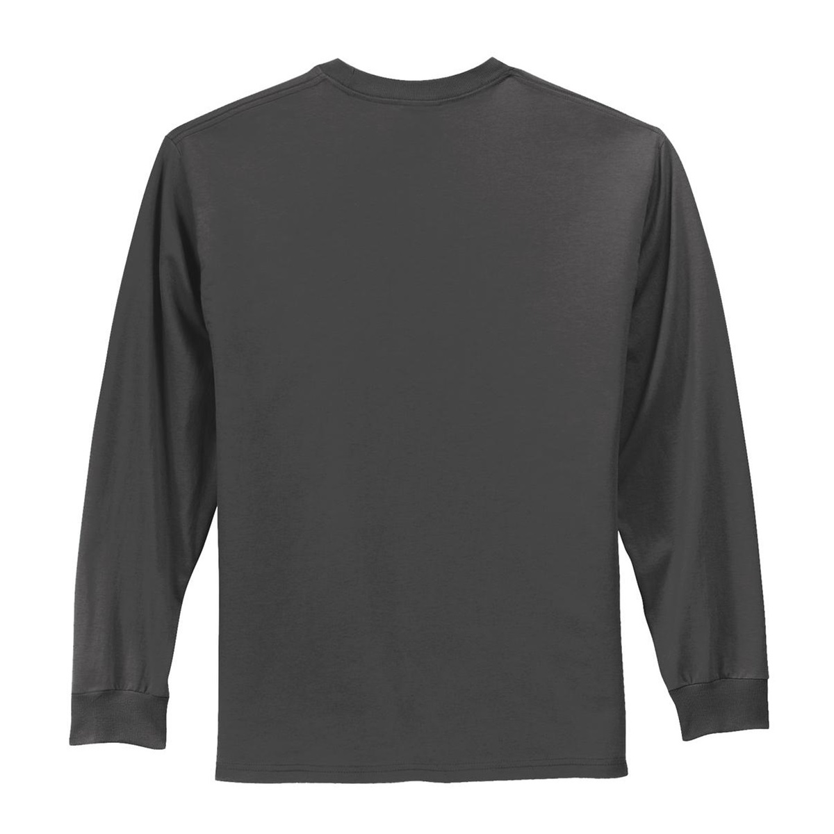 Port & Company PC61LS Long Sleeve Essential T-Shirt - Charcoal