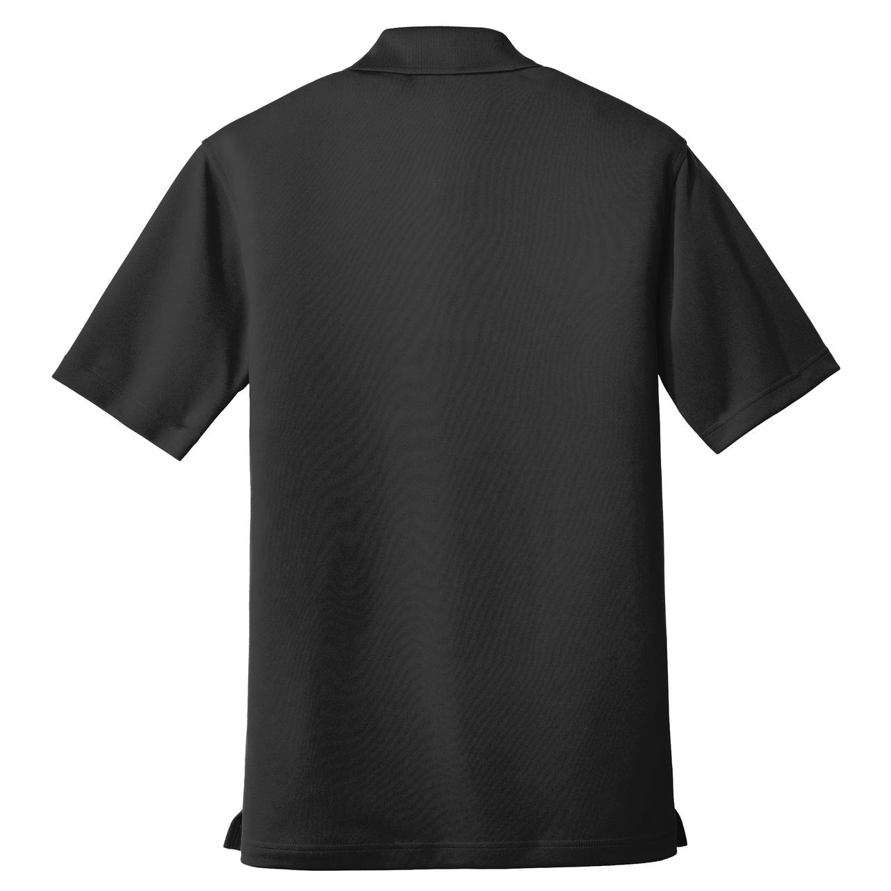 Port Authority K110P Dry Zone UV Micro-Mesh Pocket Polo - Deep Black ...