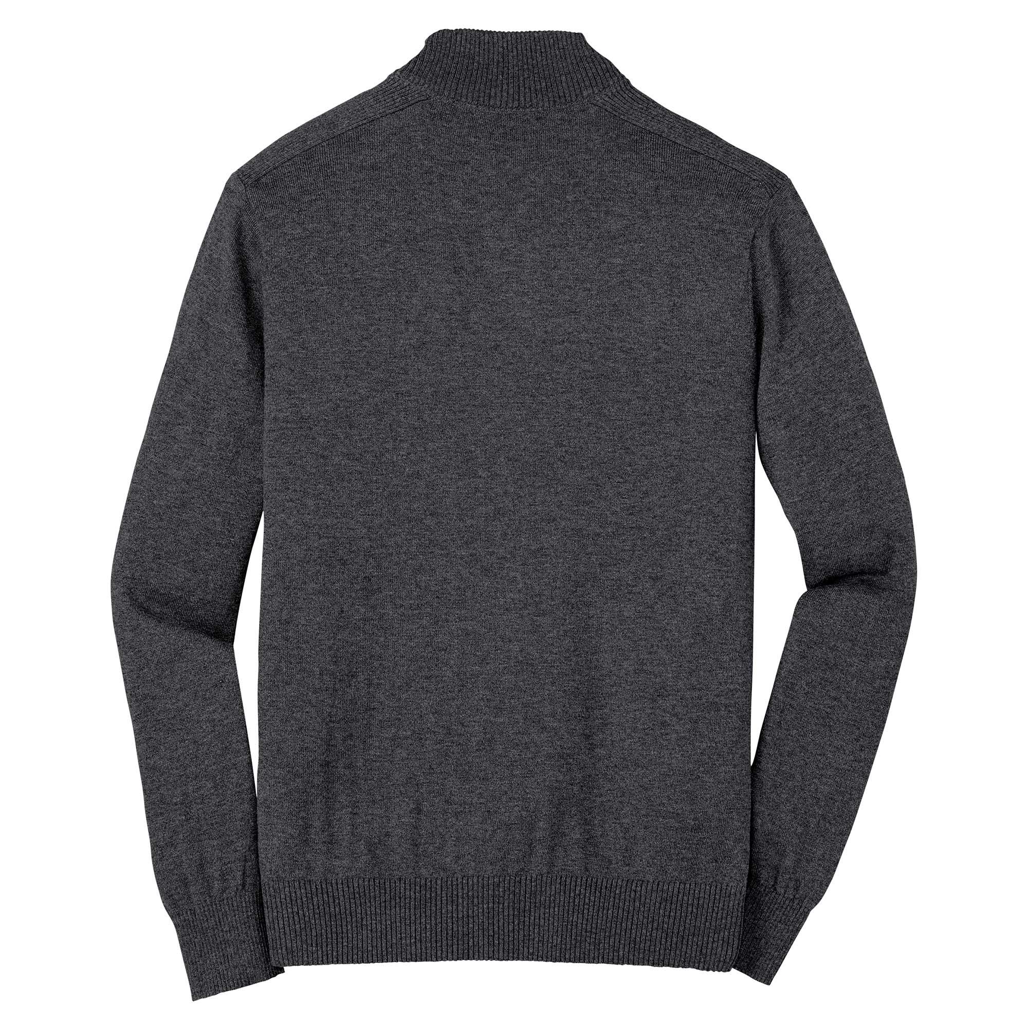 Port Authority SW290 1/2-Zip Sweater - Charcoal Heather | Full Source