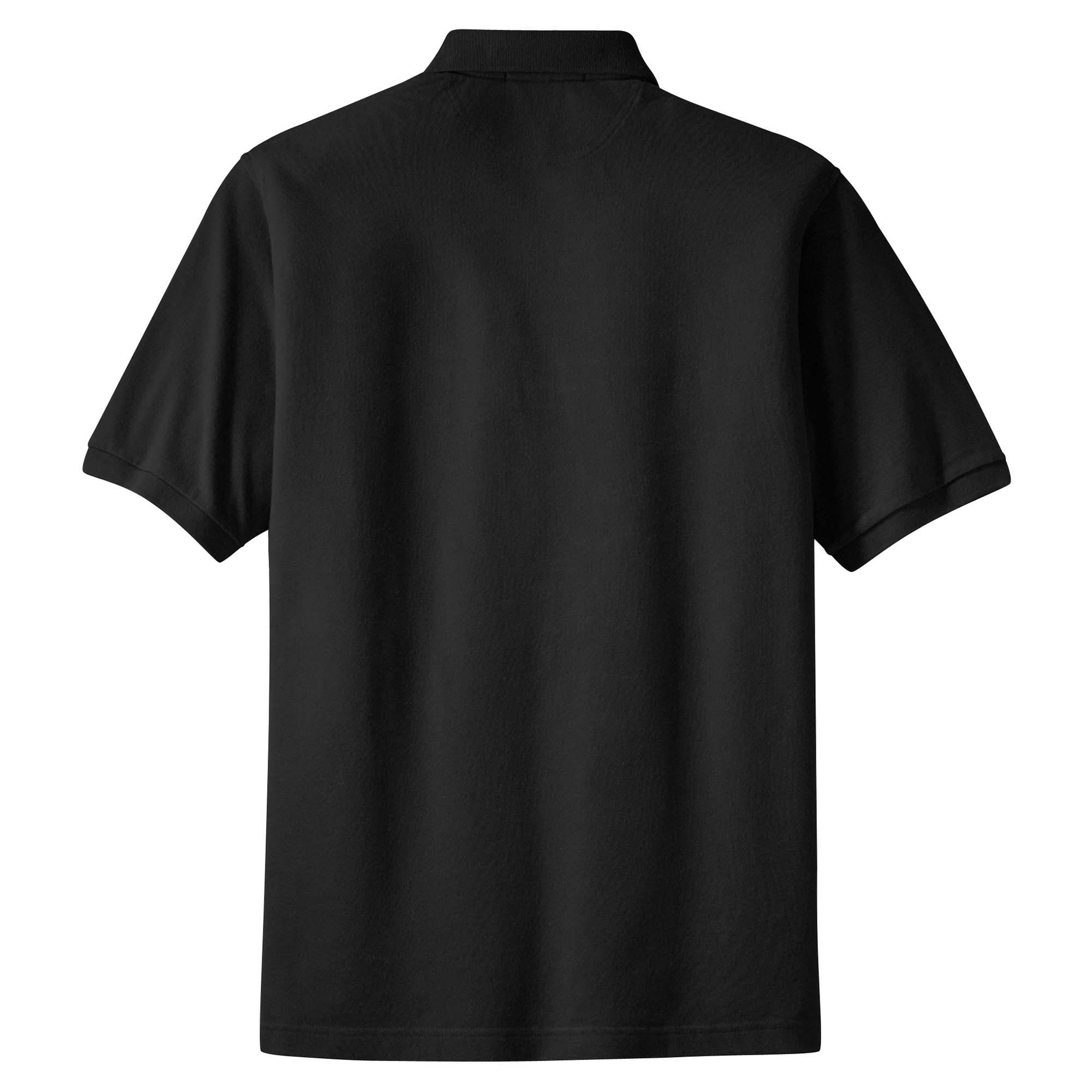 Port Authority TLK420 Tall Pique Knit Polo - Black | Full Source