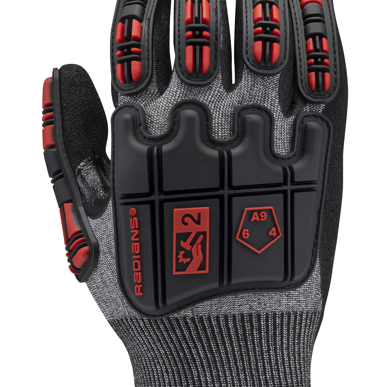 Radians RWG590 Cut Level A9 HPPE/Nickel Gold Shell Work Gloves