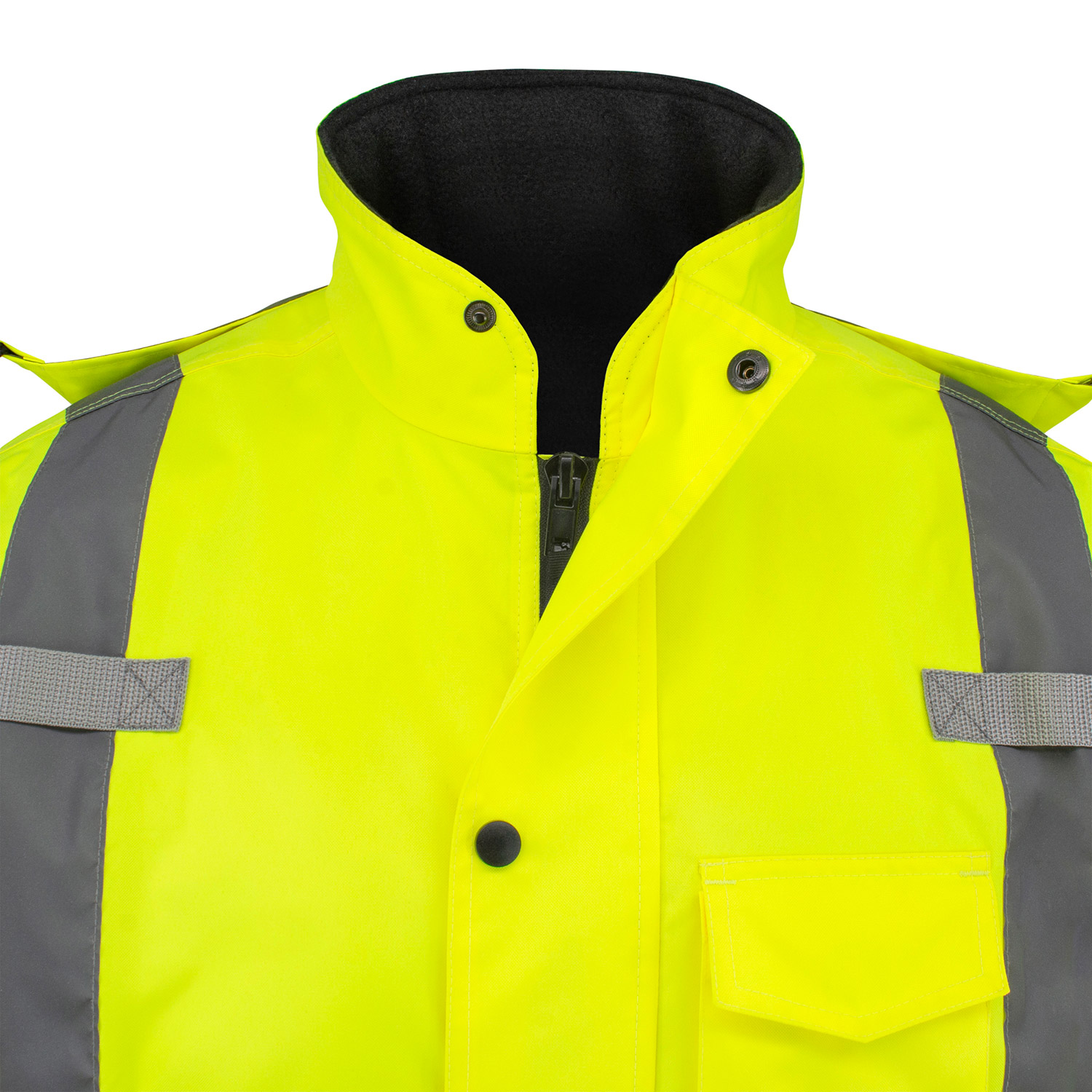 Radians SJ411QB-3ZGS Type R Class 3 Black Bottom Quilted Parka - Yellow ...