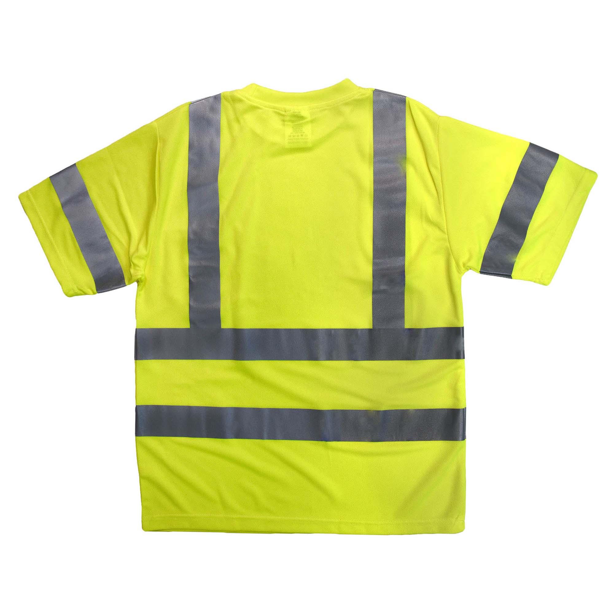 Radians ST11-NPOS-3X Industrial Safety Shirt - Short Sleeve, High-Vis Orange, Moisture-Wicking Polyester Mesh, 3XL - View #8