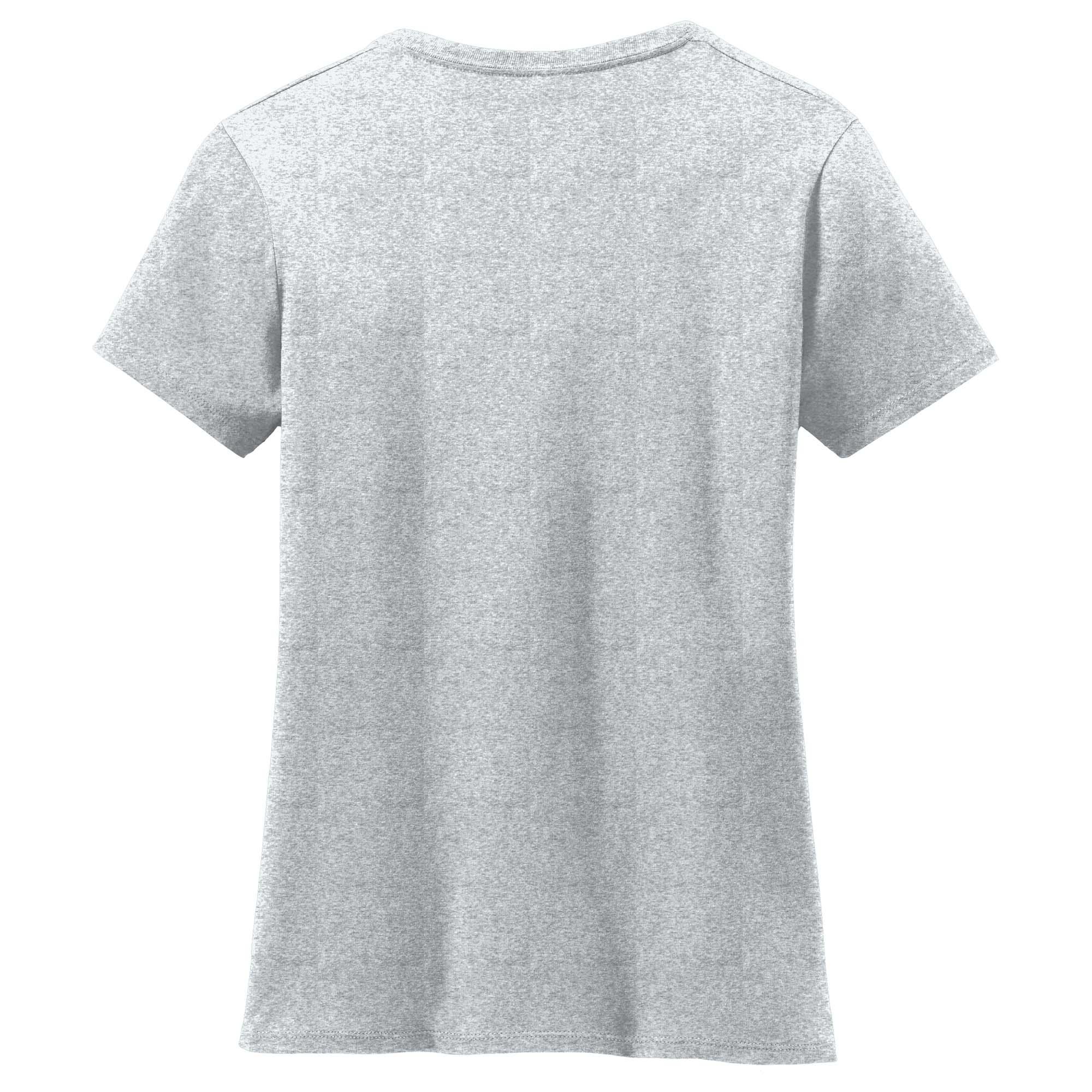 Hanes S04v Ladies Nano T Cotton V Neck T Shirt Ash Full Source