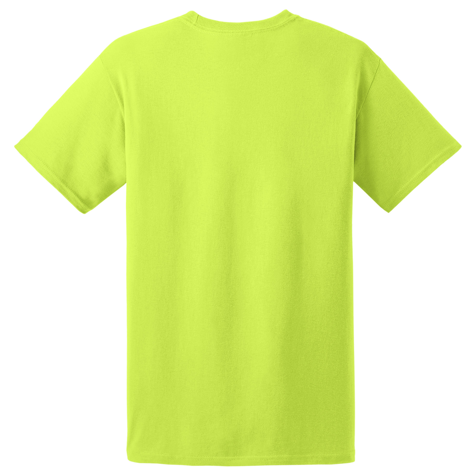 Hanes 5170 EcoSmart 50/50 Cotton/Polyester T-Shirt - Safety Green ...