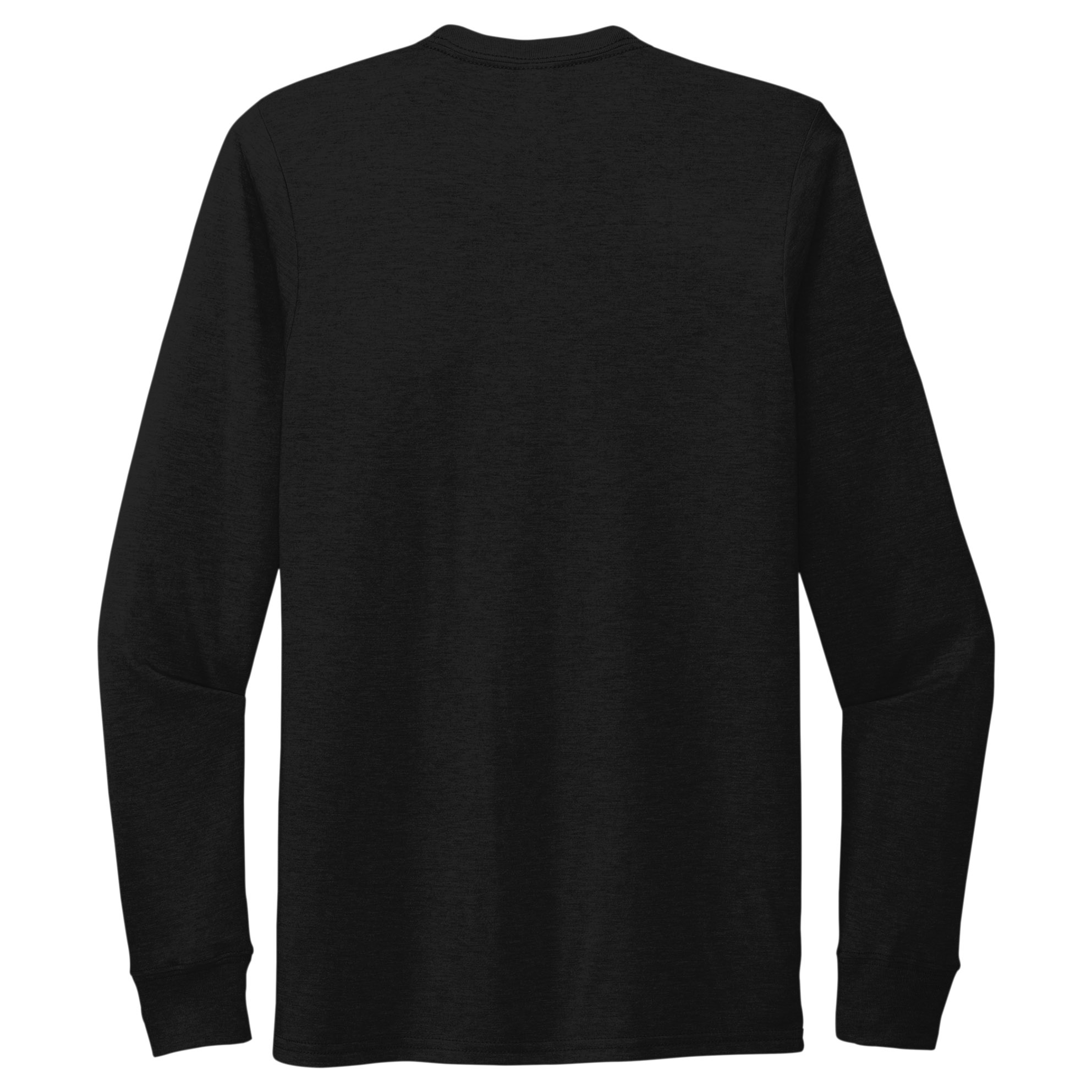 Allmade AL6004 Unisex Tri-Blend Long Sleeve Tee - Deep Black | Full Source