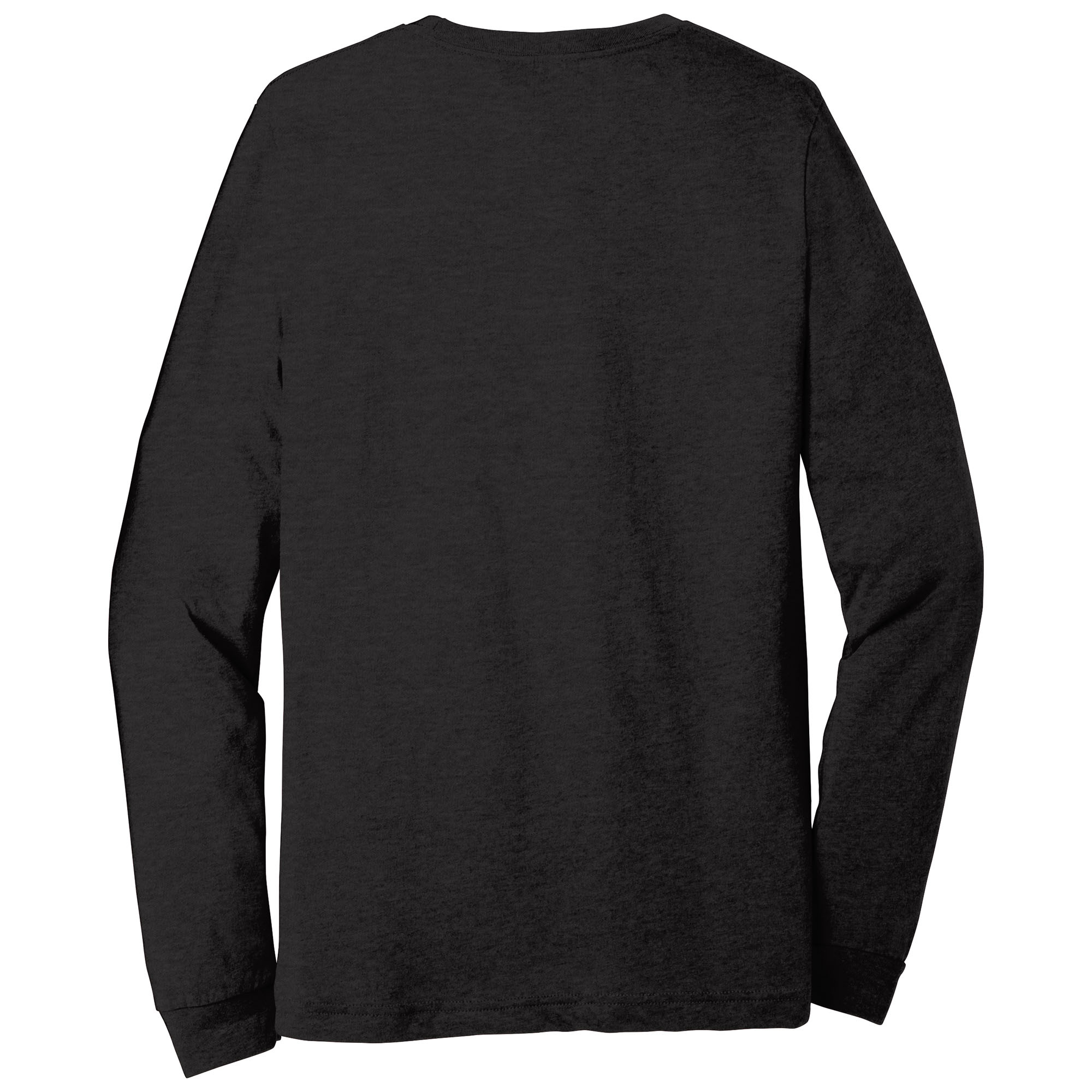 Bella + Canvas BC3501CVC Unisex Heather CVC Long Sleeve Tee - Black ...