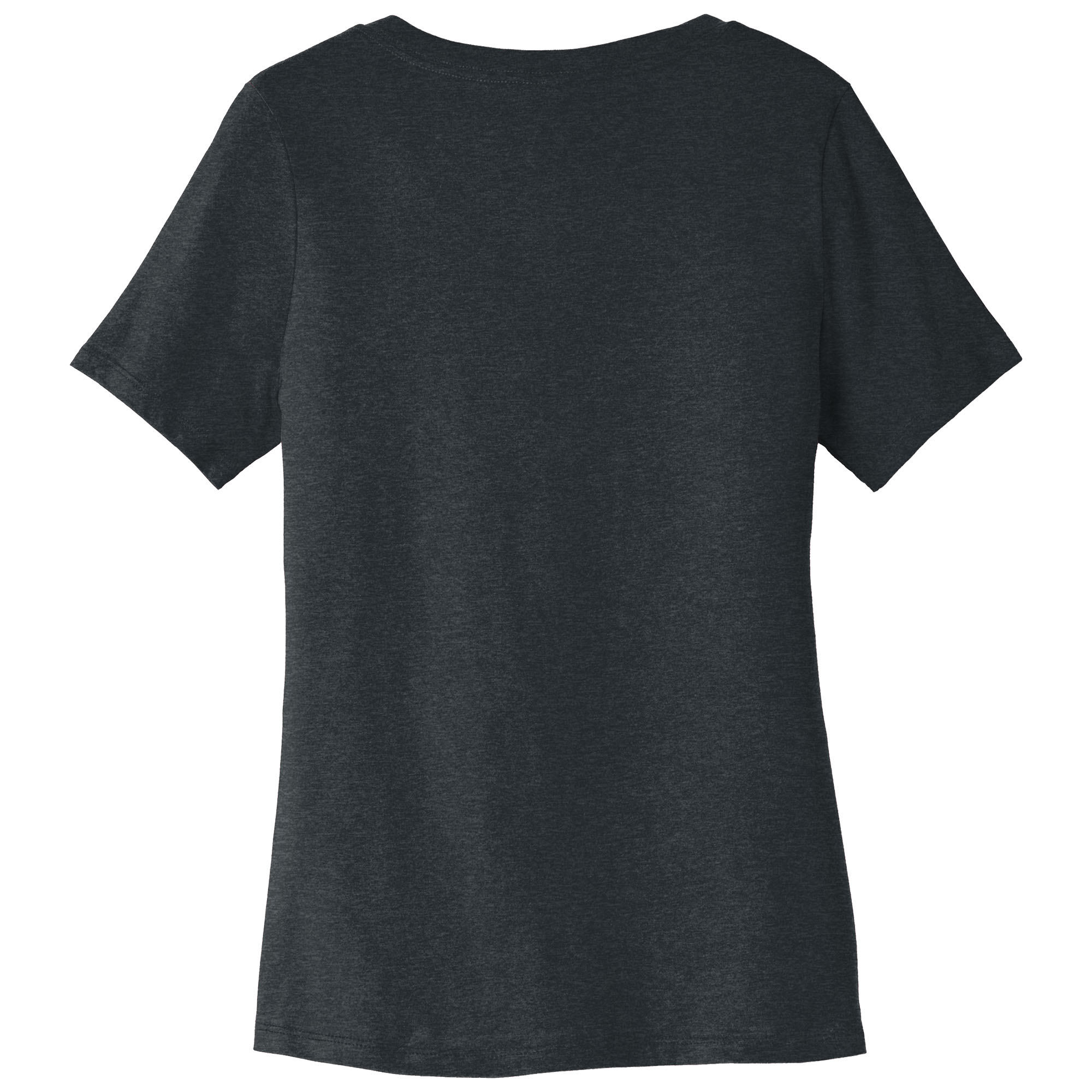 Bella + Canvas BC6405CVC Women's Relaxed Heather CVC V-Neck Tee - Dark ...