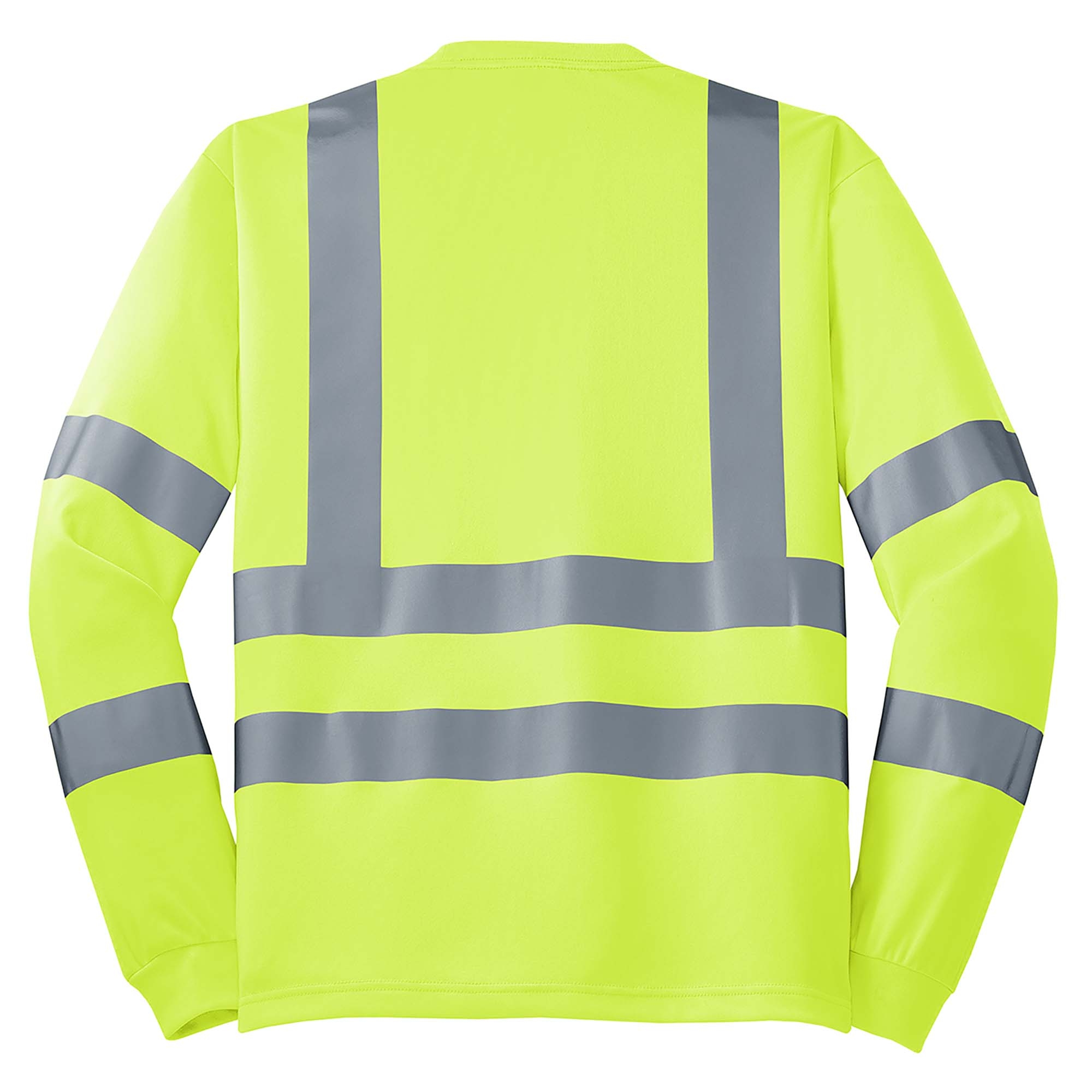 CORNERSTONE プリント LONG SLEEVE T-SHIRT CornerStone ANSI 107 Class 2 Long Sleeve Safety T-Shirt