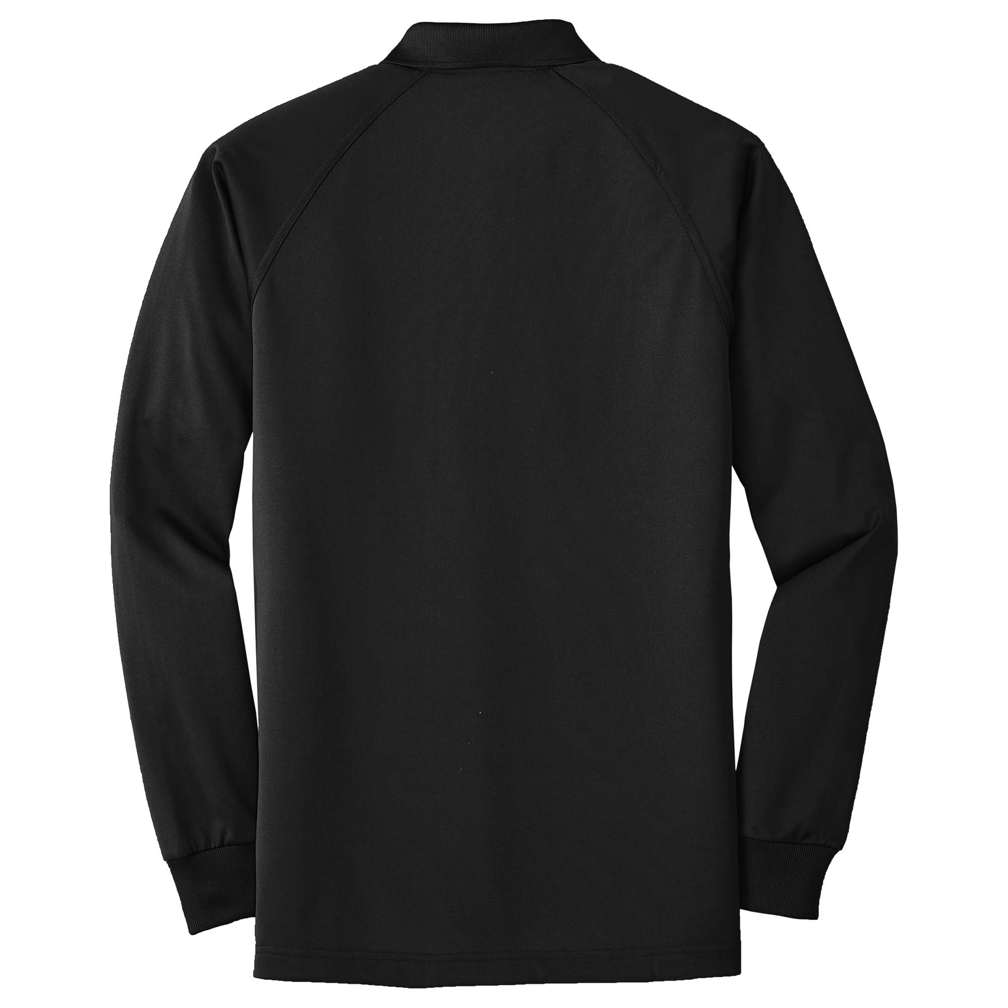 CornerStone CS410LS Select Long Sleeve Snag-Proof Tactical Polo - Black | FullSource.com