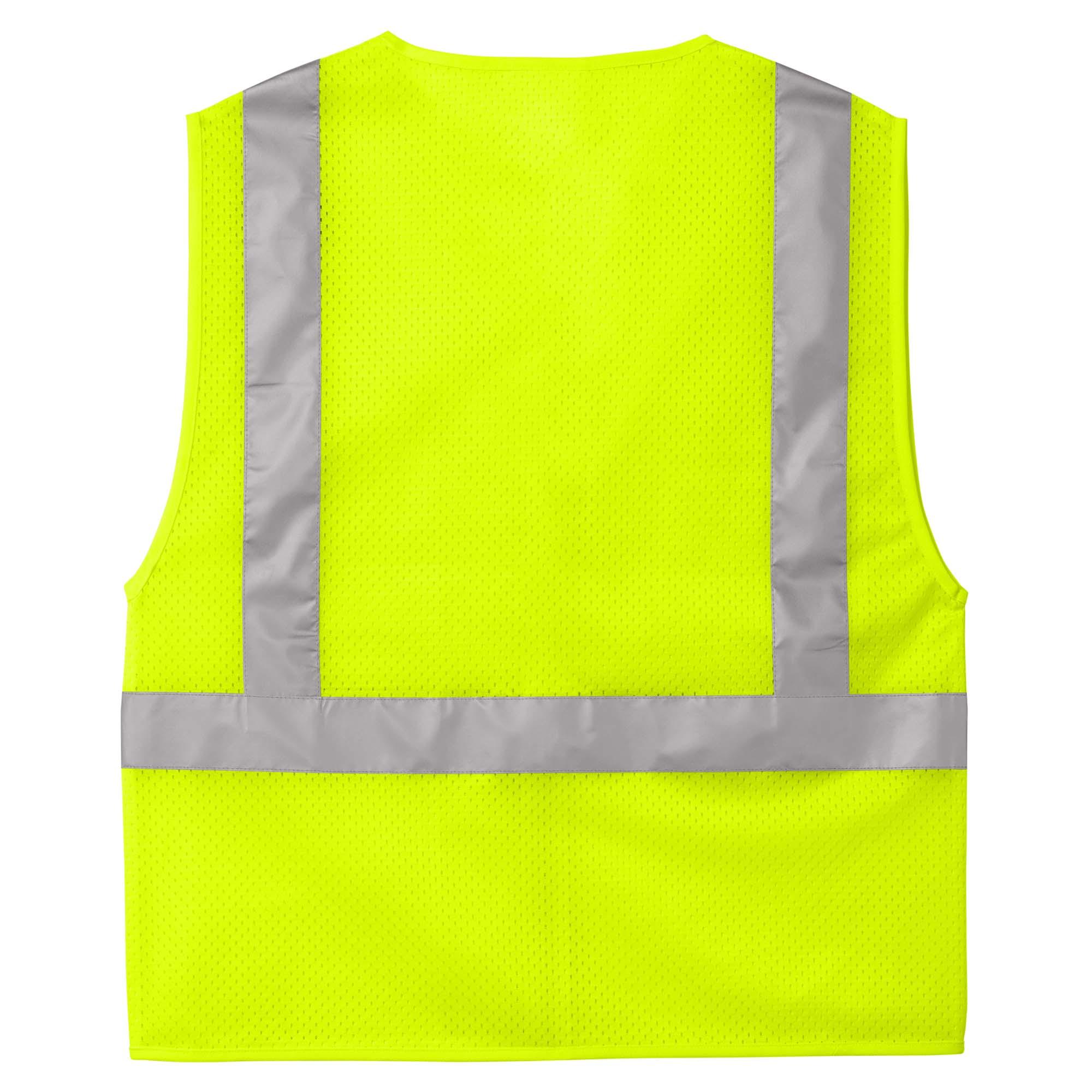 CornerStone CSV102 ANSI 107 Class 2 Mesh Zippered Vest - Yellow