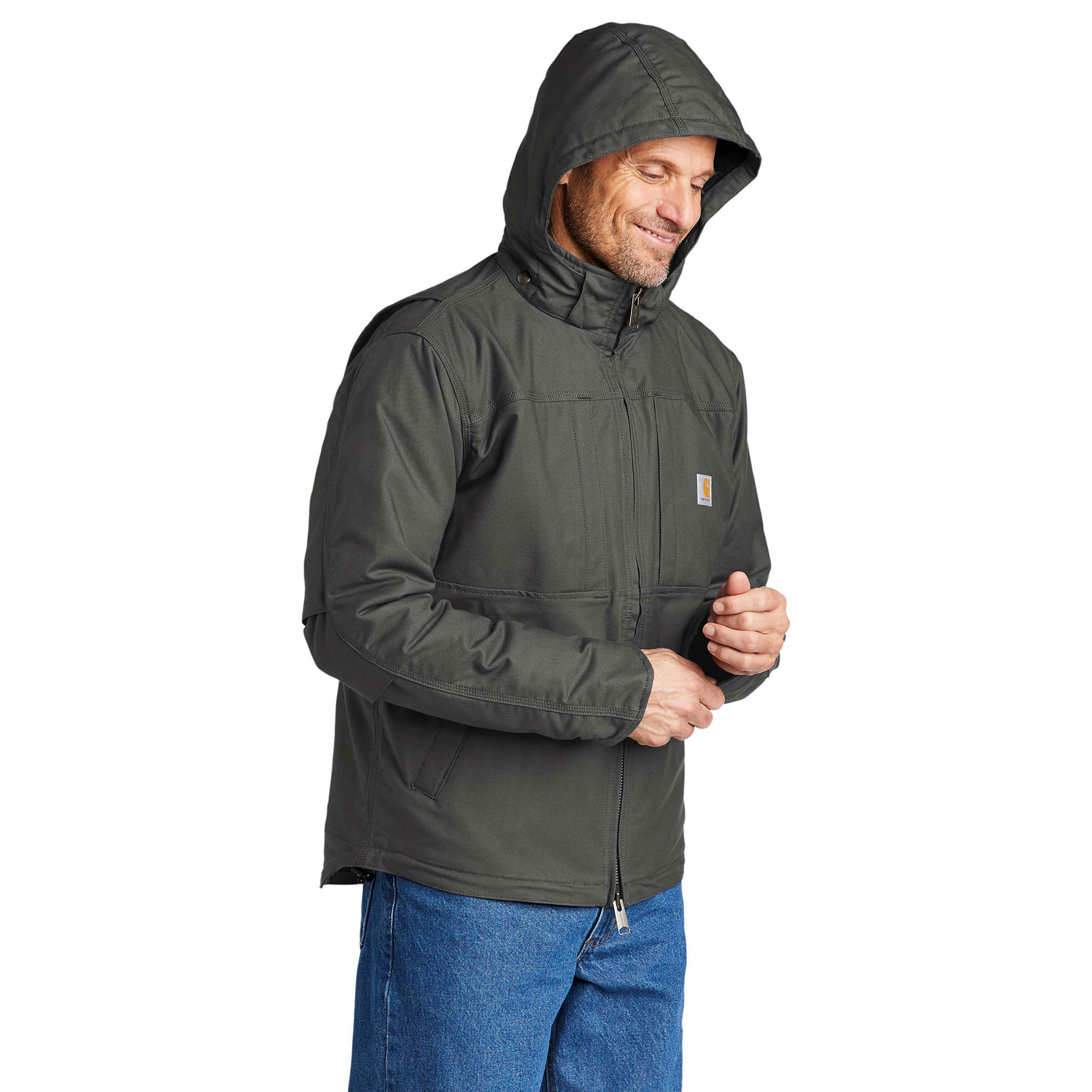 希少】Carhartt テーラードジャケット XL グレー ワンポイント