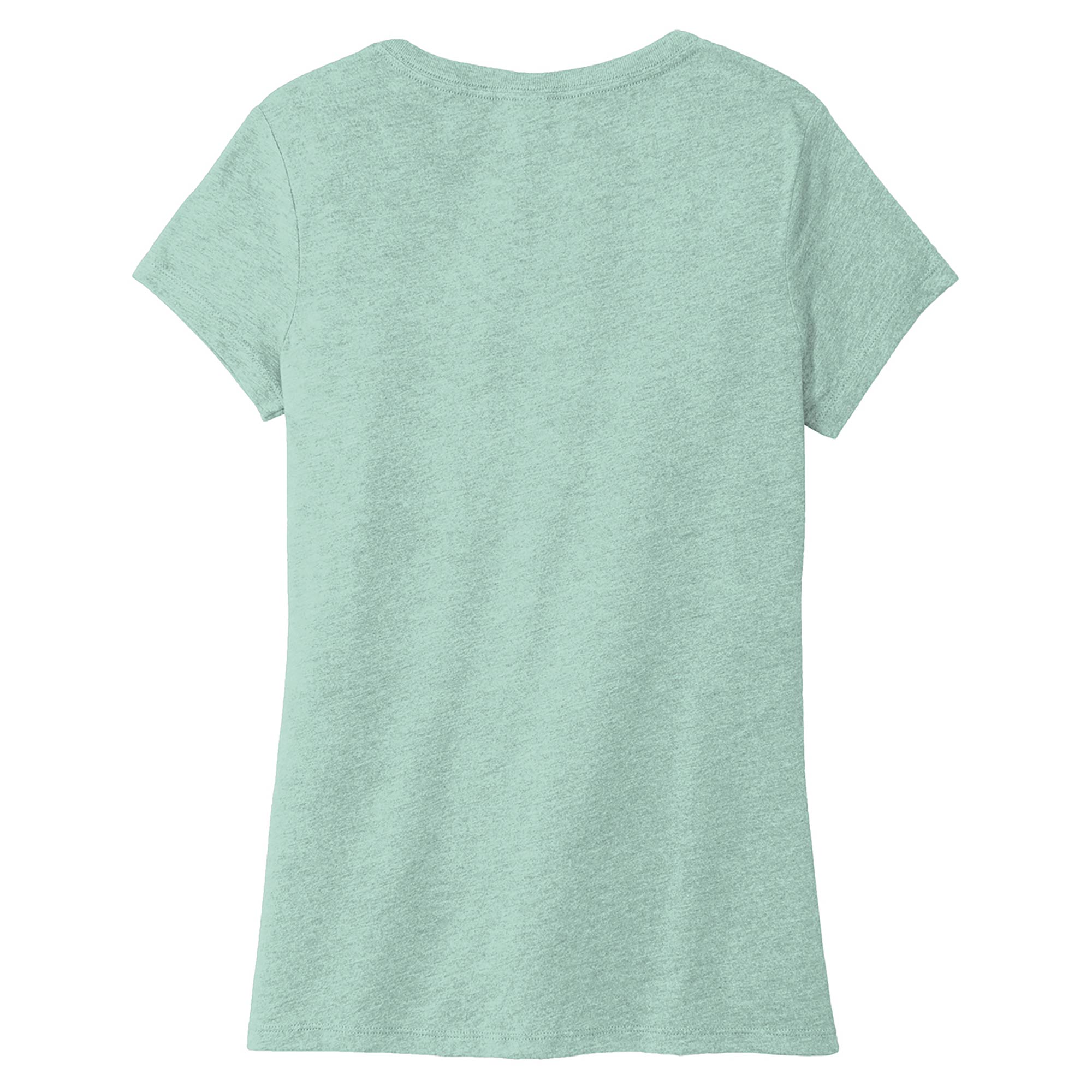 District DM1350L Women's Perfect Tri V-Neck Tee - Heathered Dusty Sage ...