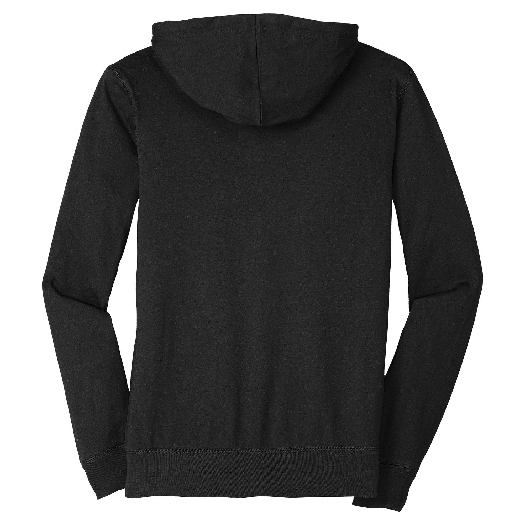 District DT1100 Jersey Full-Zip Hoodie - Black | Full Source