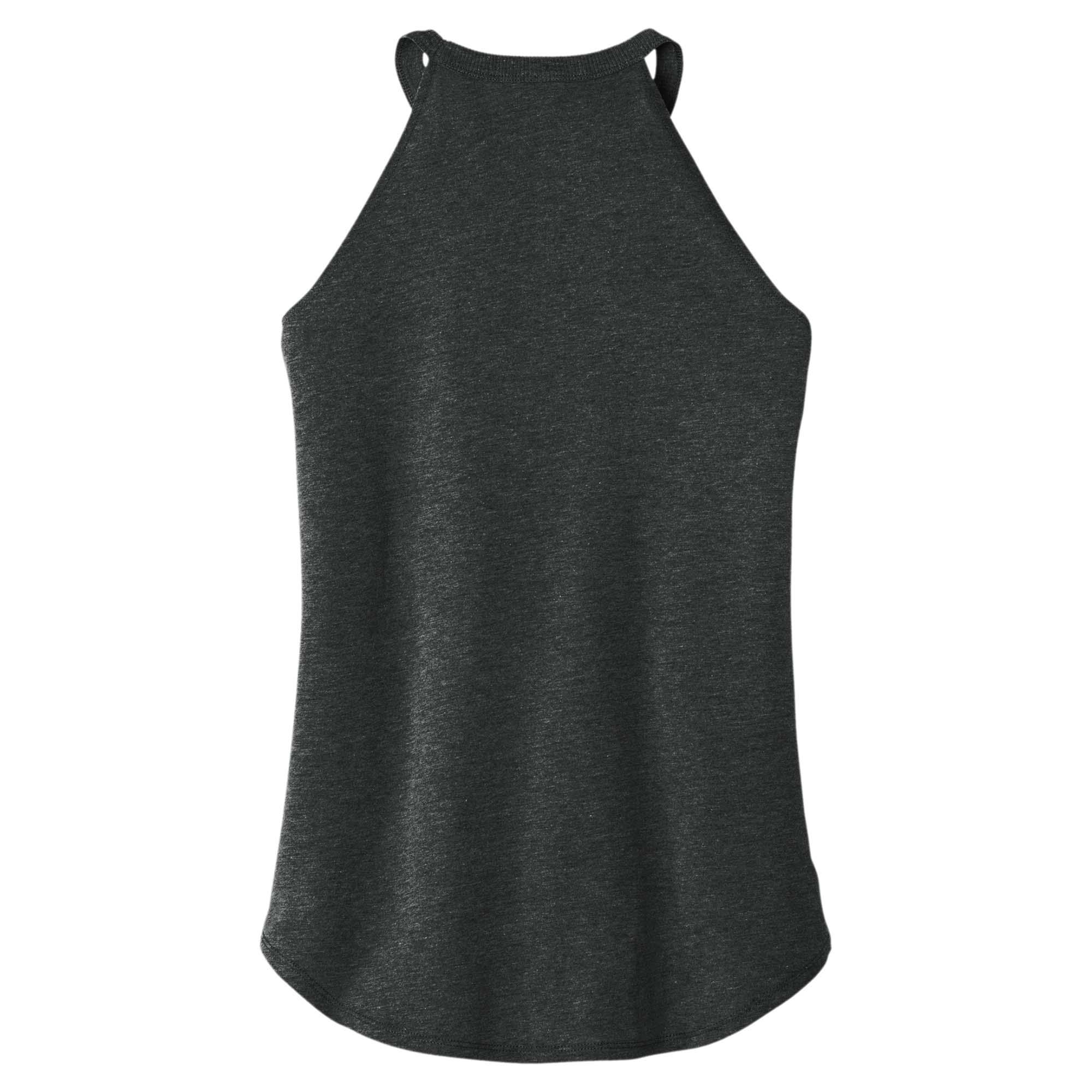 District Dt137l Womens Perfect Tri Rocker Tank Black Frost Full Source