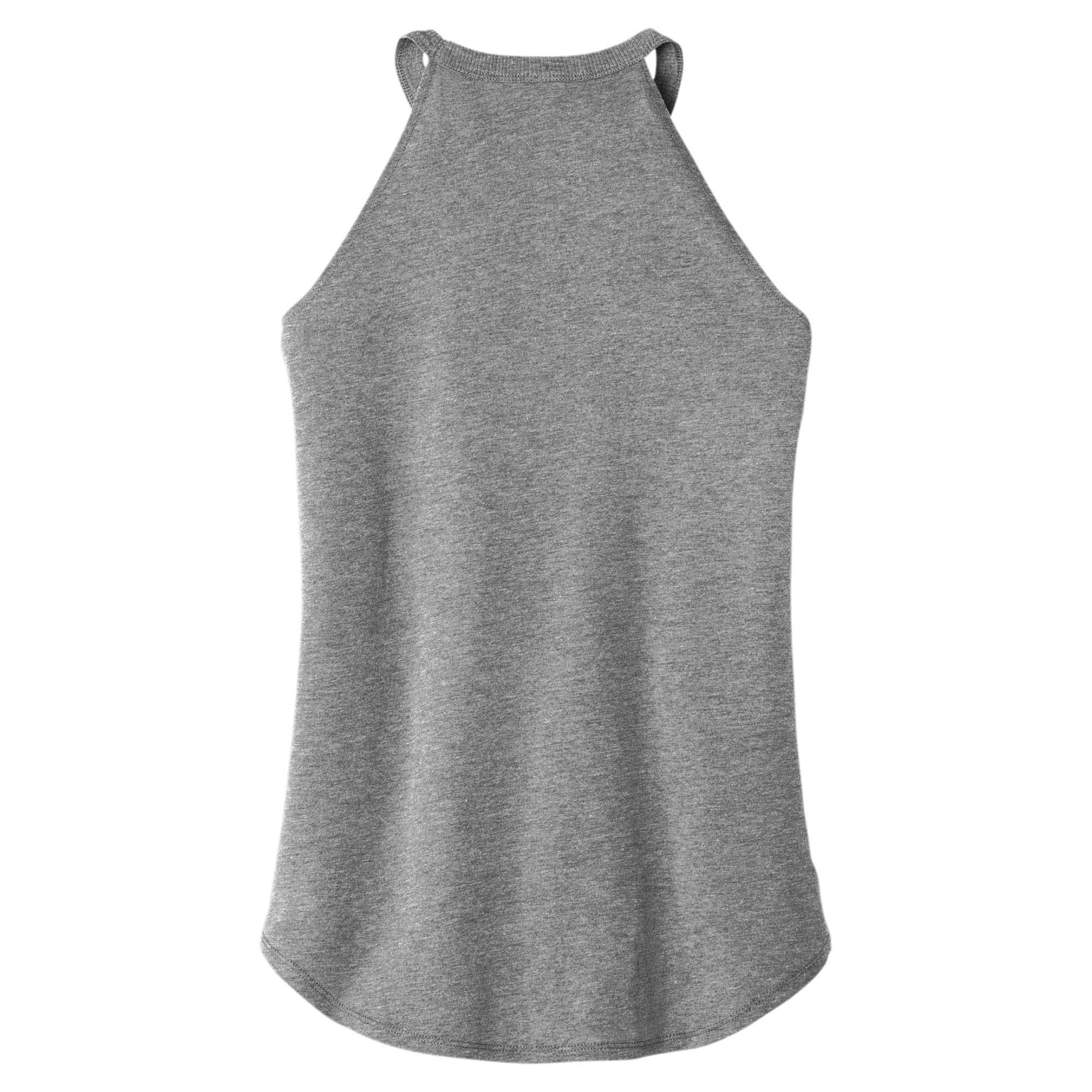 District Dt137l Womens Perfect Tri Rocker Tank Grey Frost Full Source