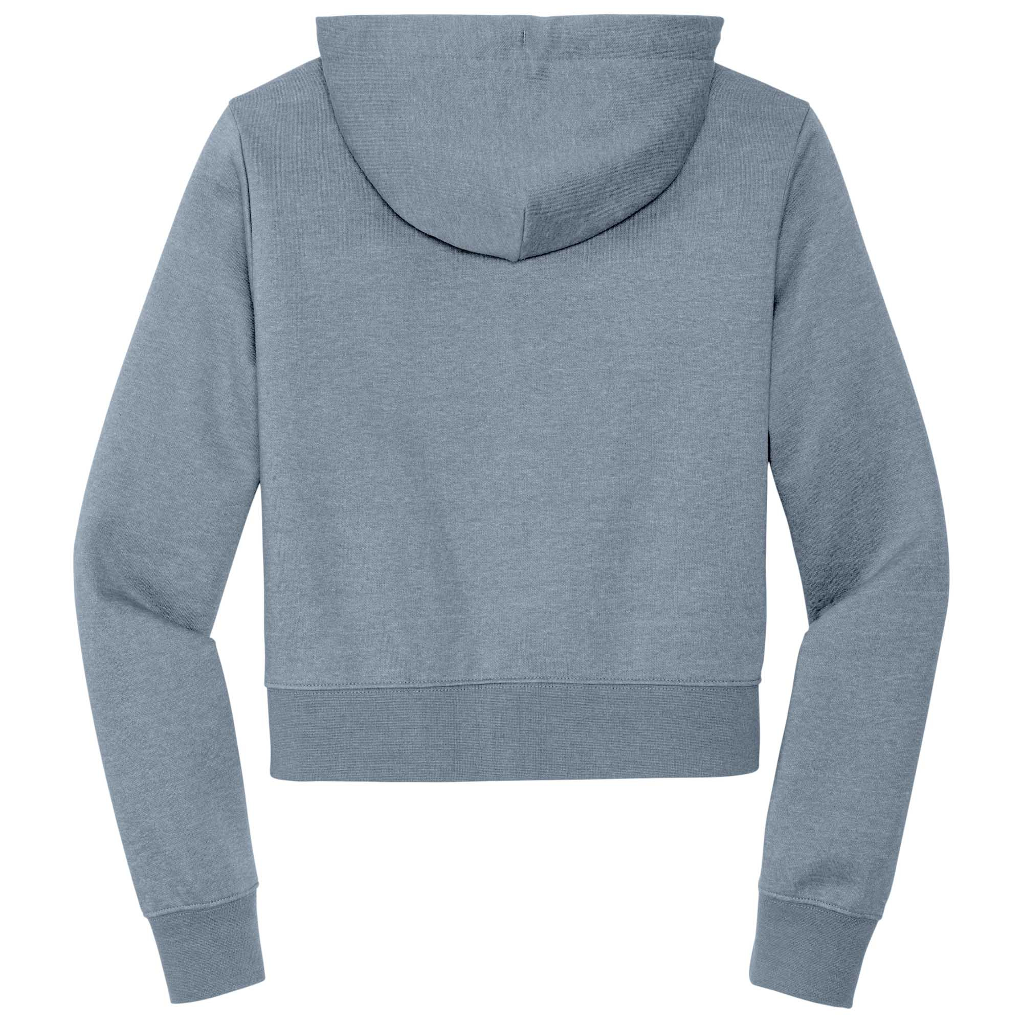 District DT6103 Womens V.I.T. Fleece Full-Zip Hoodie - Flint Blue ...