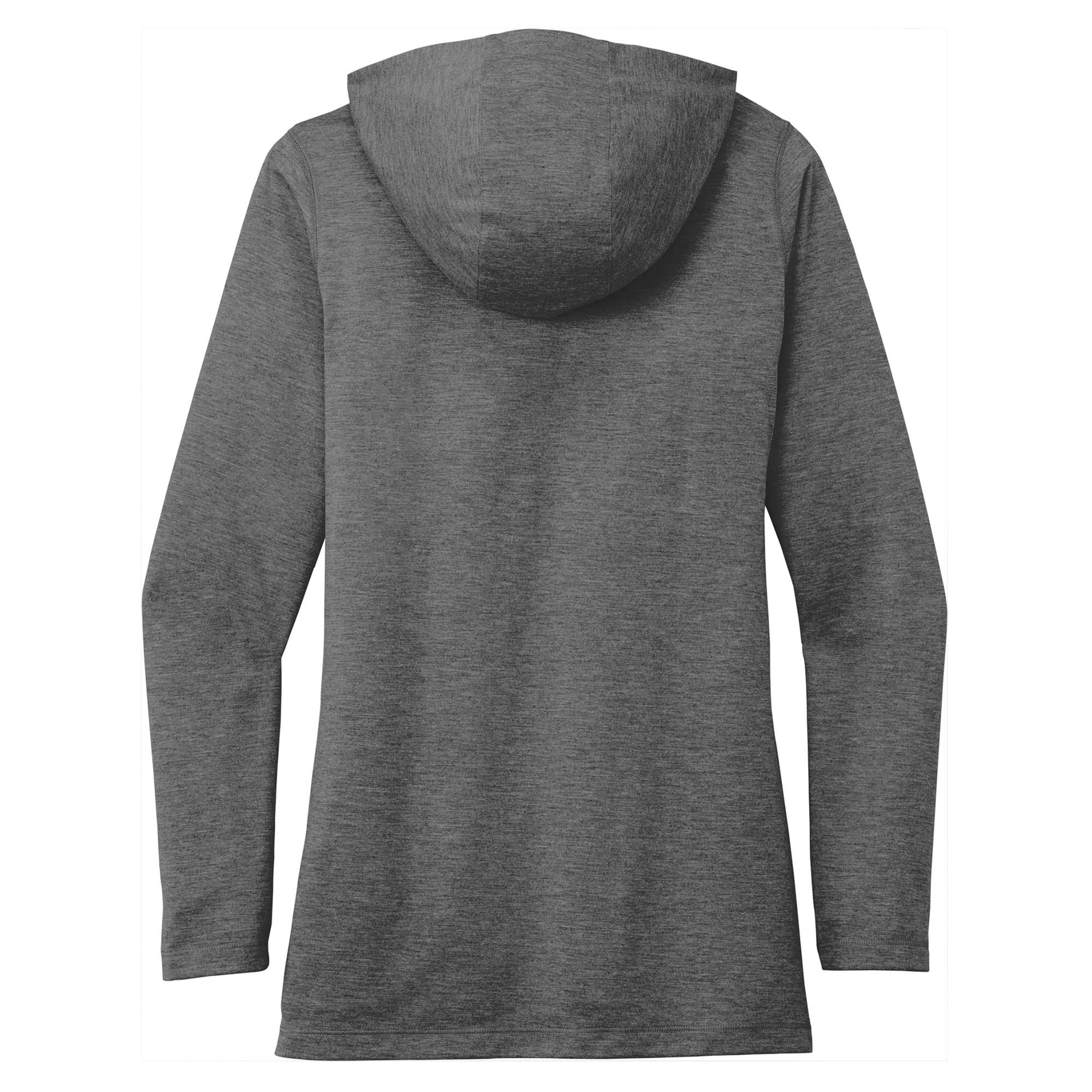 Sport-Tek LST406 Ladies PosiCharge Tri-Blend Wicking Hoodie - Dark Grey ...