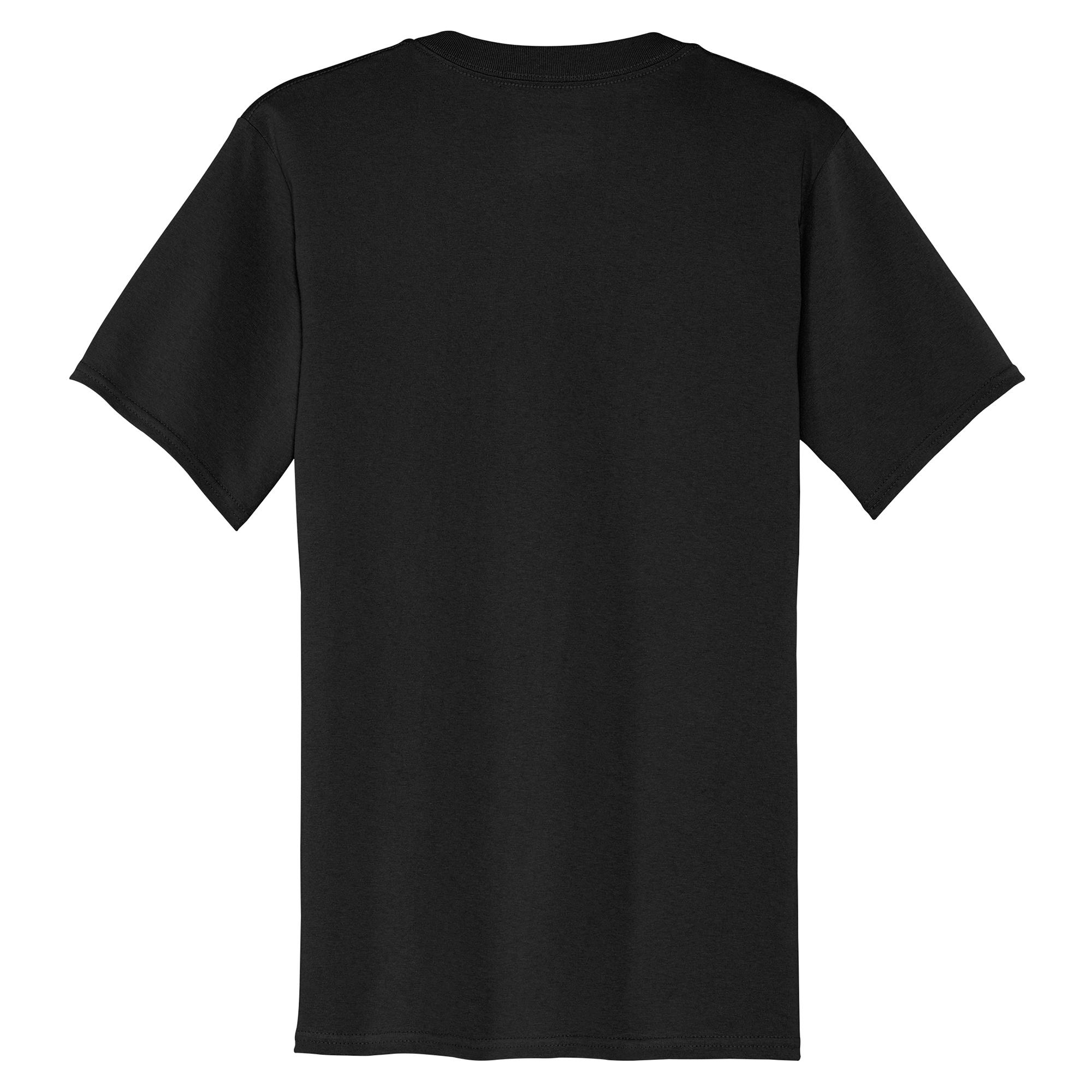 Port & Company PC54V Core Cotton V-Neck Tee - Jet Black | Full Source