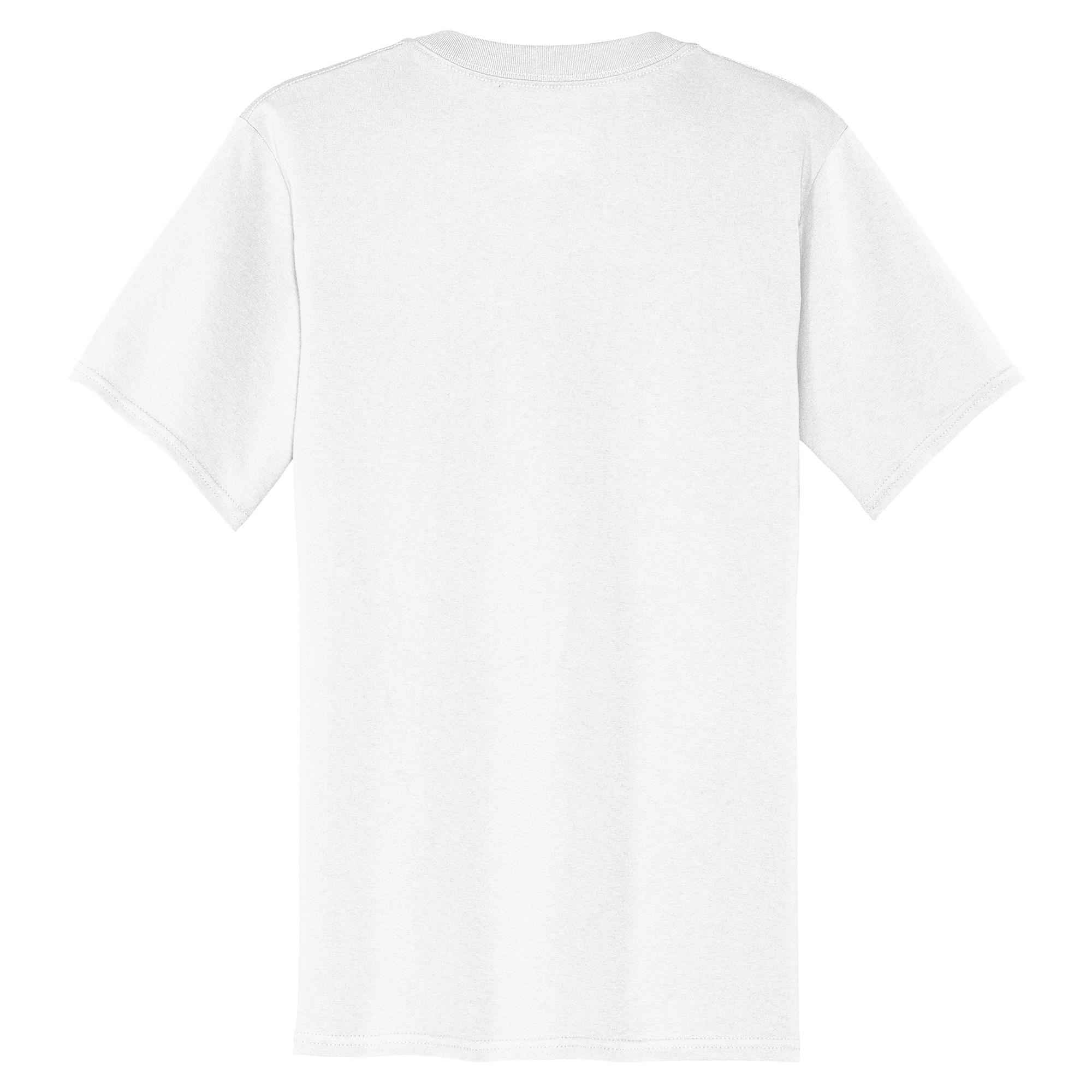 Port & Company PC54V Core Cotton V-Neck Tee - White | Full Source
