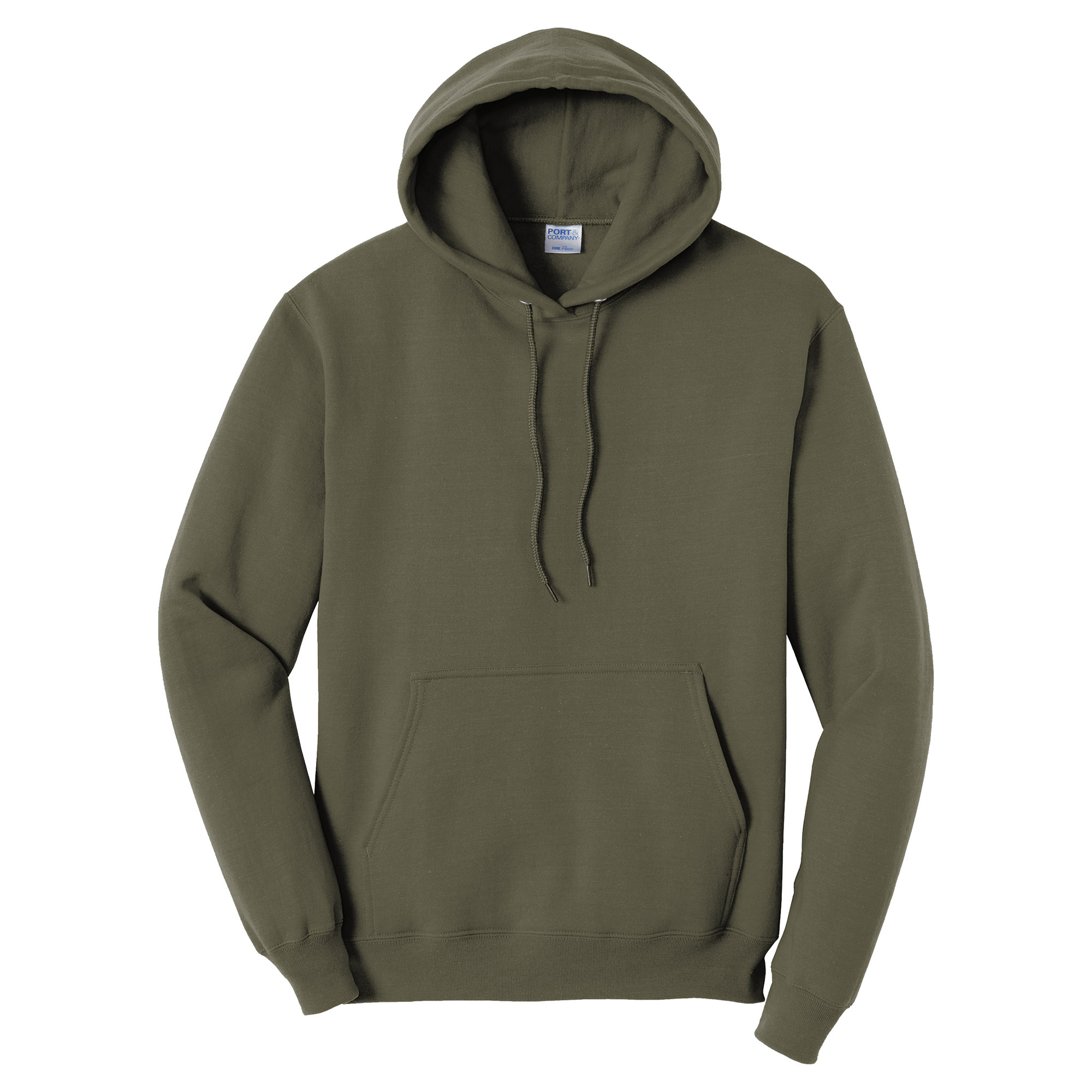 Port & Company PC78H Core Fleece Pullover Hooded Sweatshirt - Olive ...