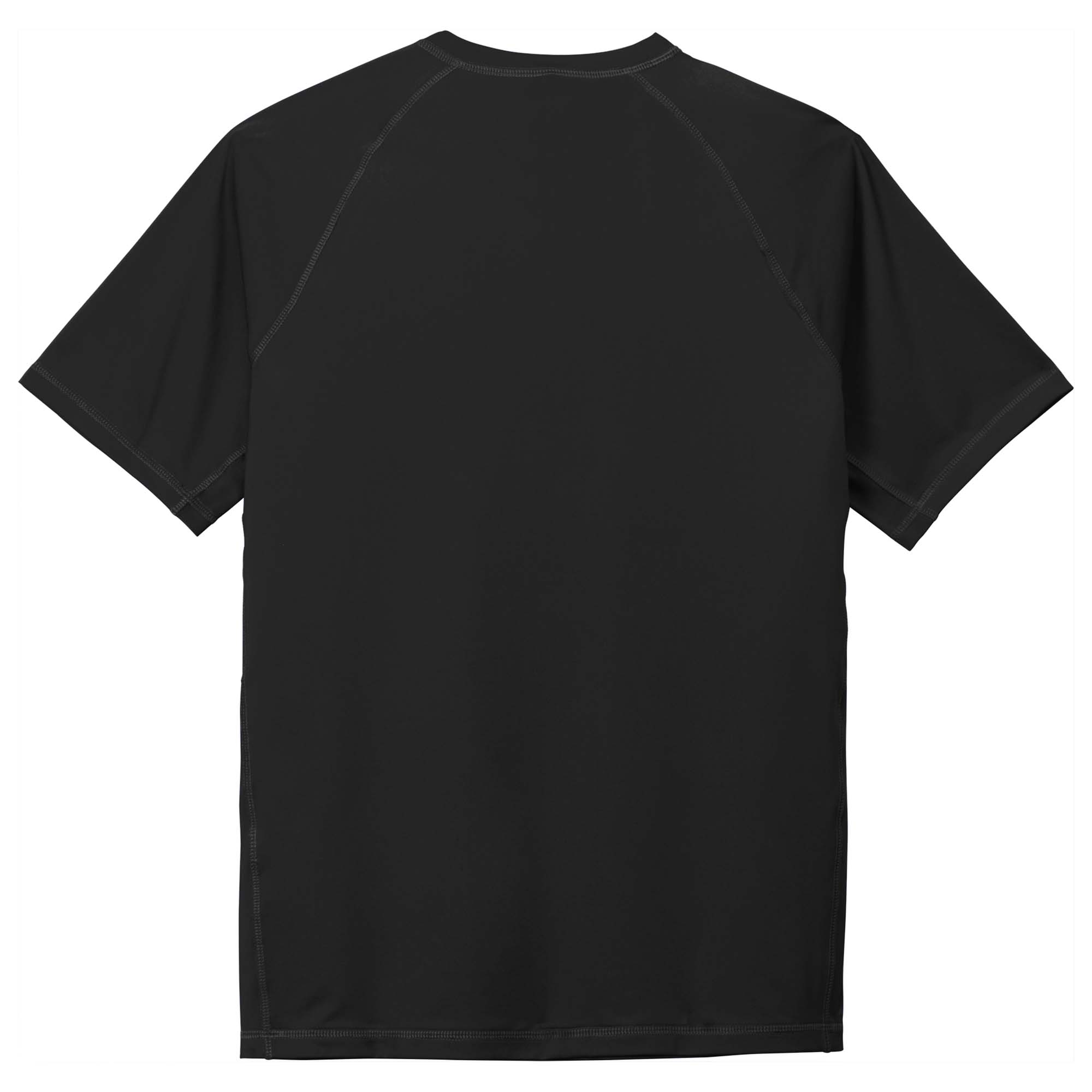 Sport-Tek ST470 Rashguard Tee - Black | Full Source