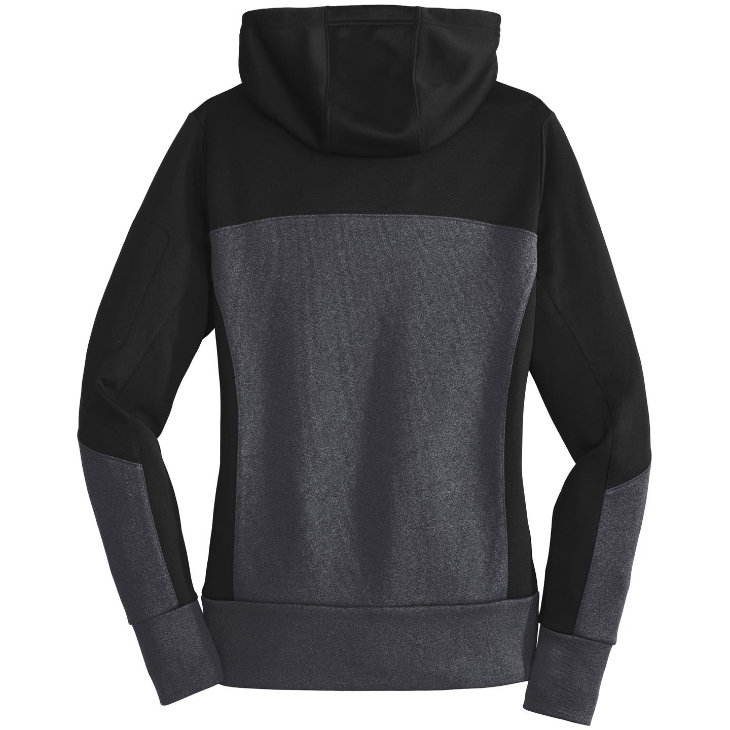 Sport-Tek Ladies Tech Fleece Colorblock Full-Zip Hooded Jacket