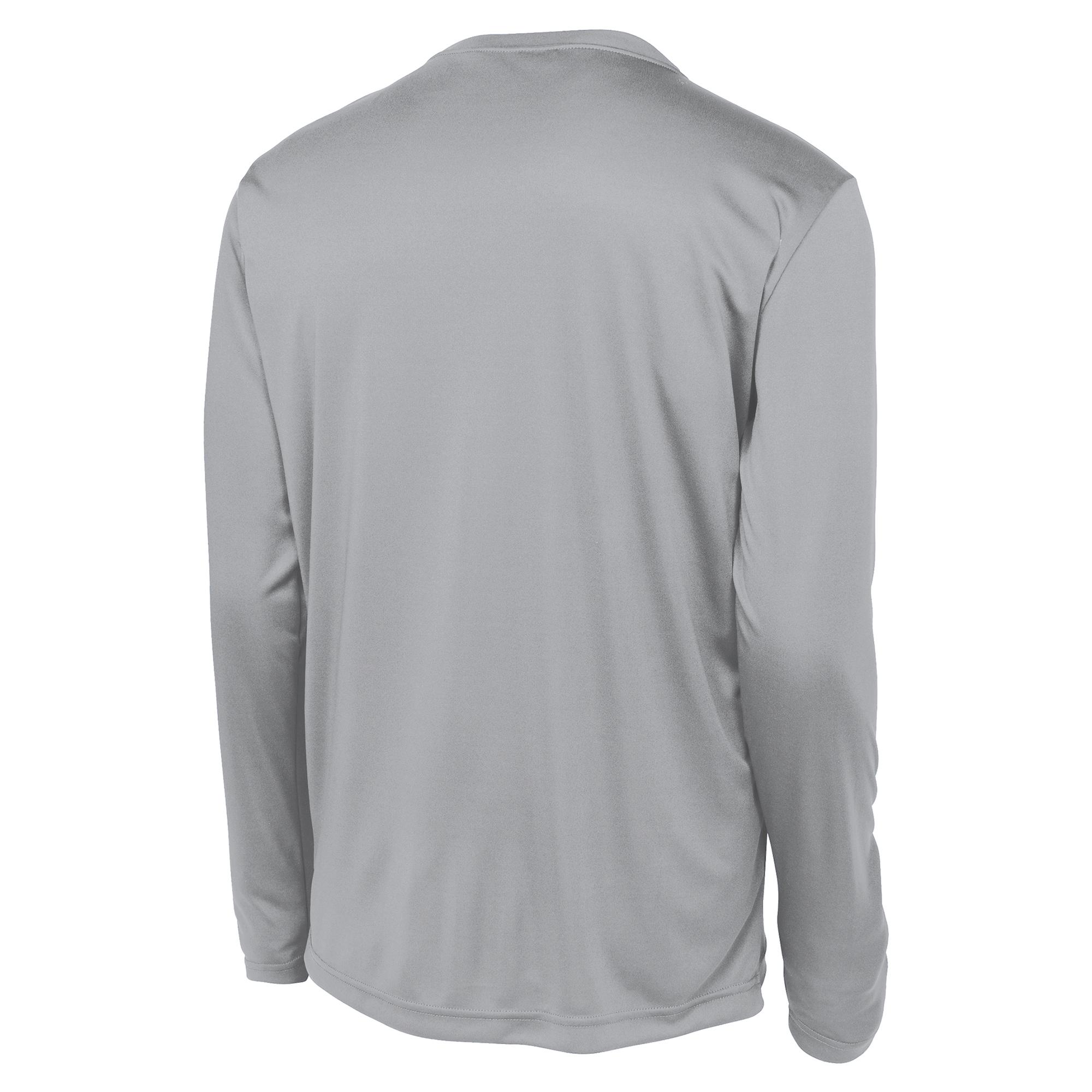 Sport-Tek ST350LS Long Sleeve PosiCharge Competitor Tee - Silver | Full ...