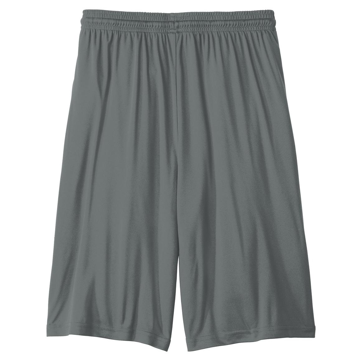 Sport-Tek PosiCharge Tough Mesh Pocket Short – ST312, 9-Inch Inseam, Elastic Waist With Drawcord