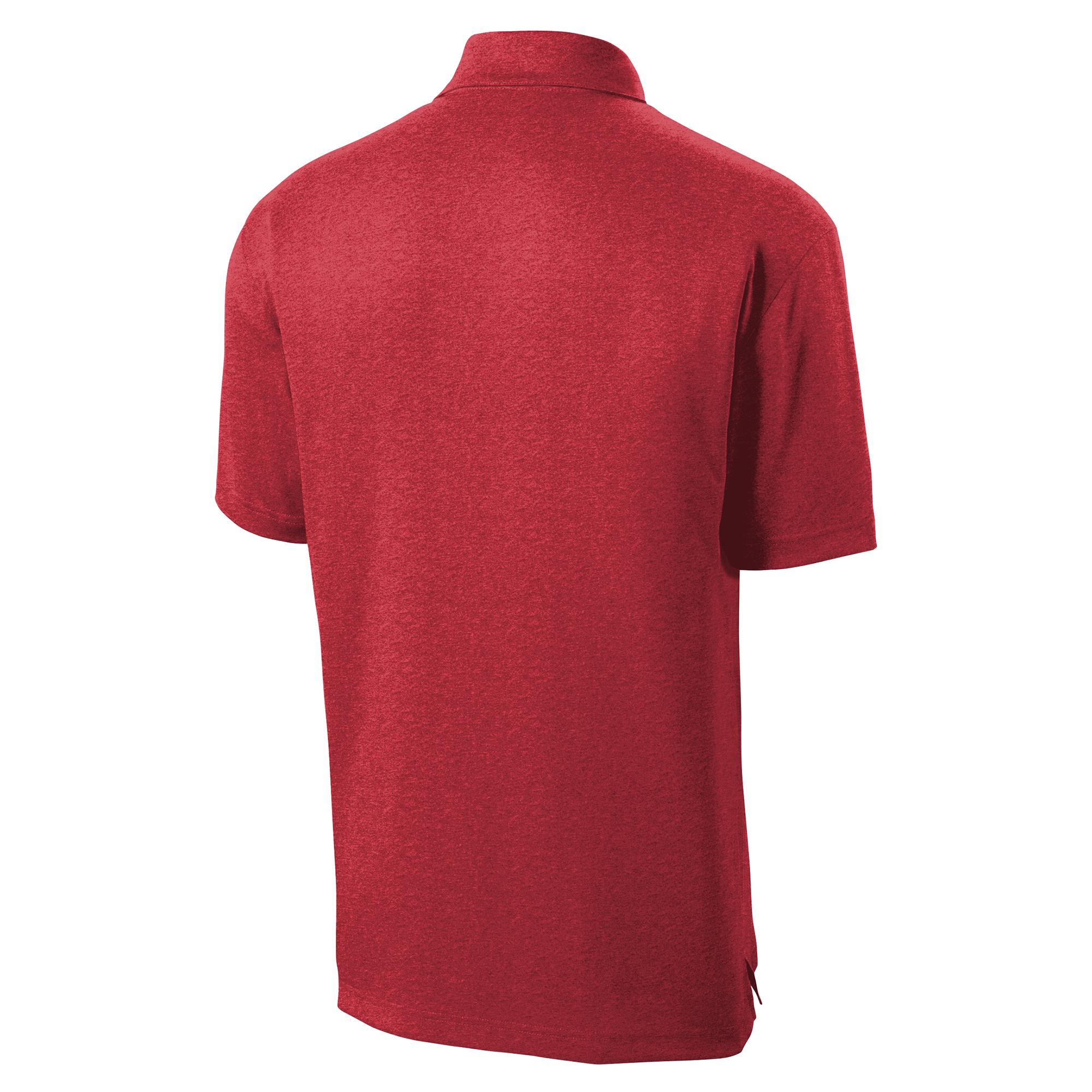 Sport-Tek ST660 Heather Contender Polo - Scarlet Heather