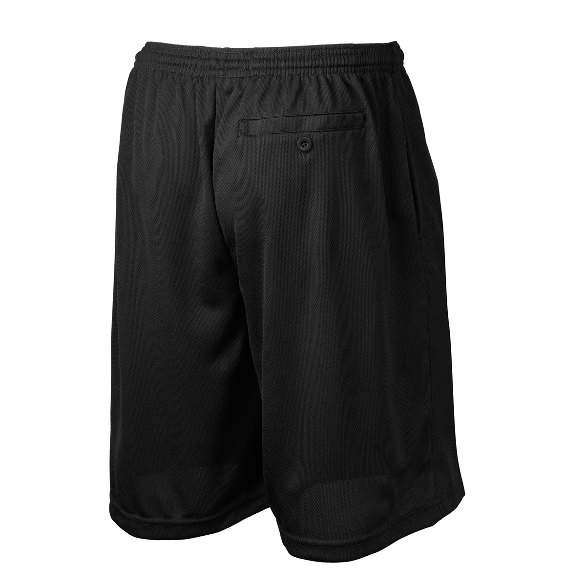 Sport-Tek ST312 PosiCharge Tough Mesh Pocket Shorts - Black | Full