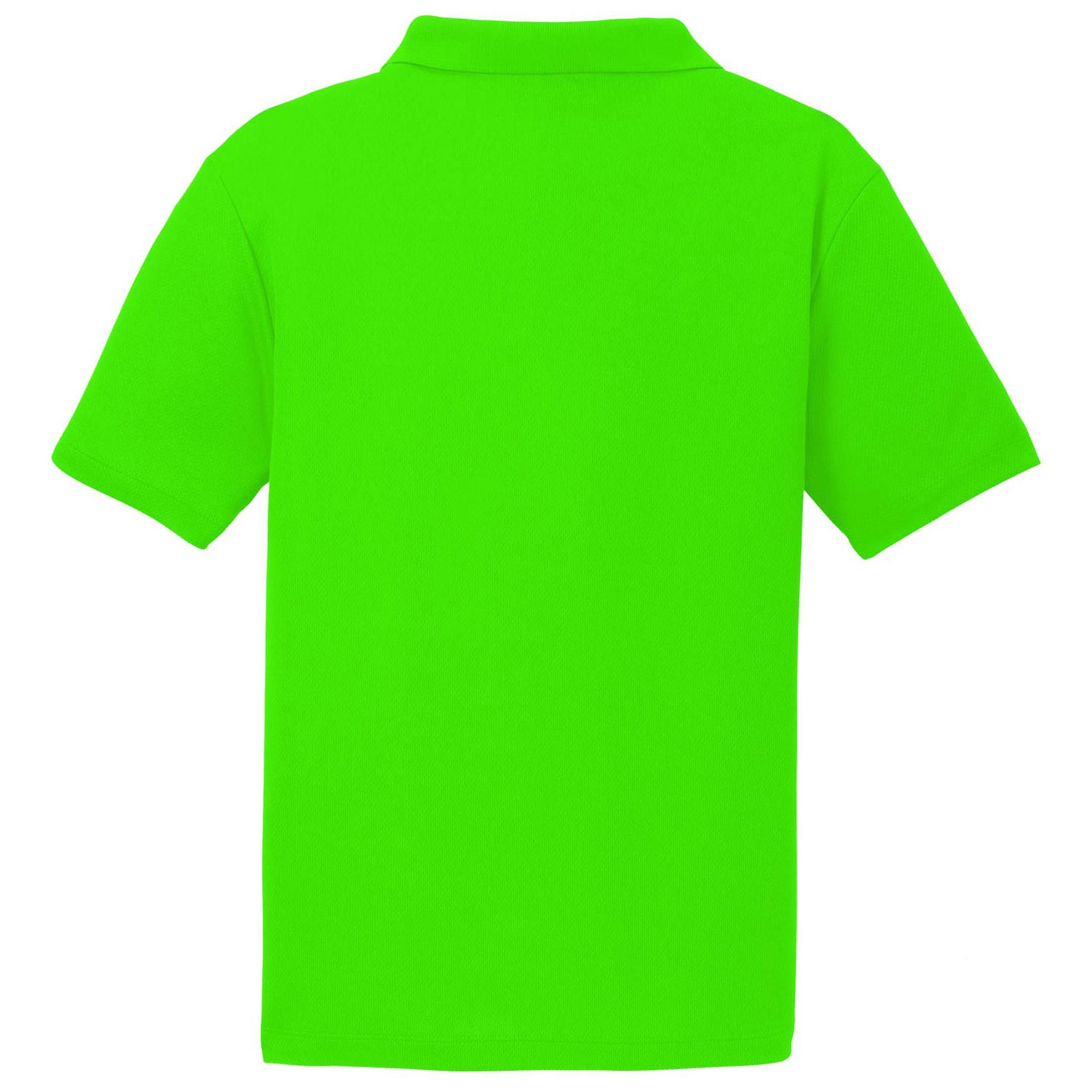 Men's MSX by Michael Strahan Neon Green/College Navy Seattle Seahawks  Challenge Color Block Performance Polo