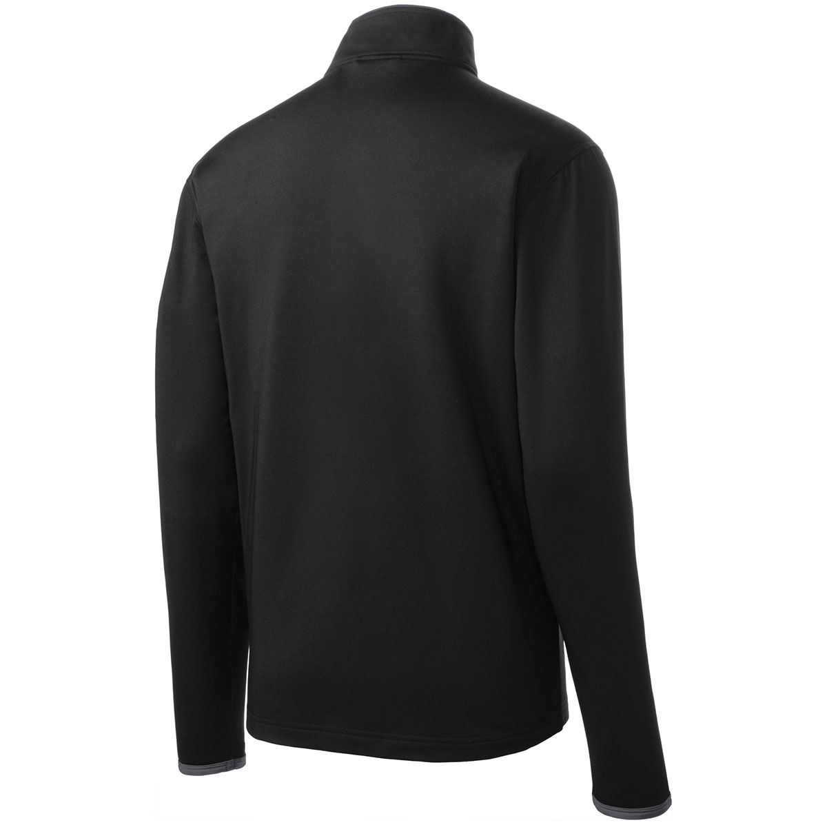 Sport-Tek ST853 Sport-Wick Stretch Contrast Full-Zip Jacket - Black ...