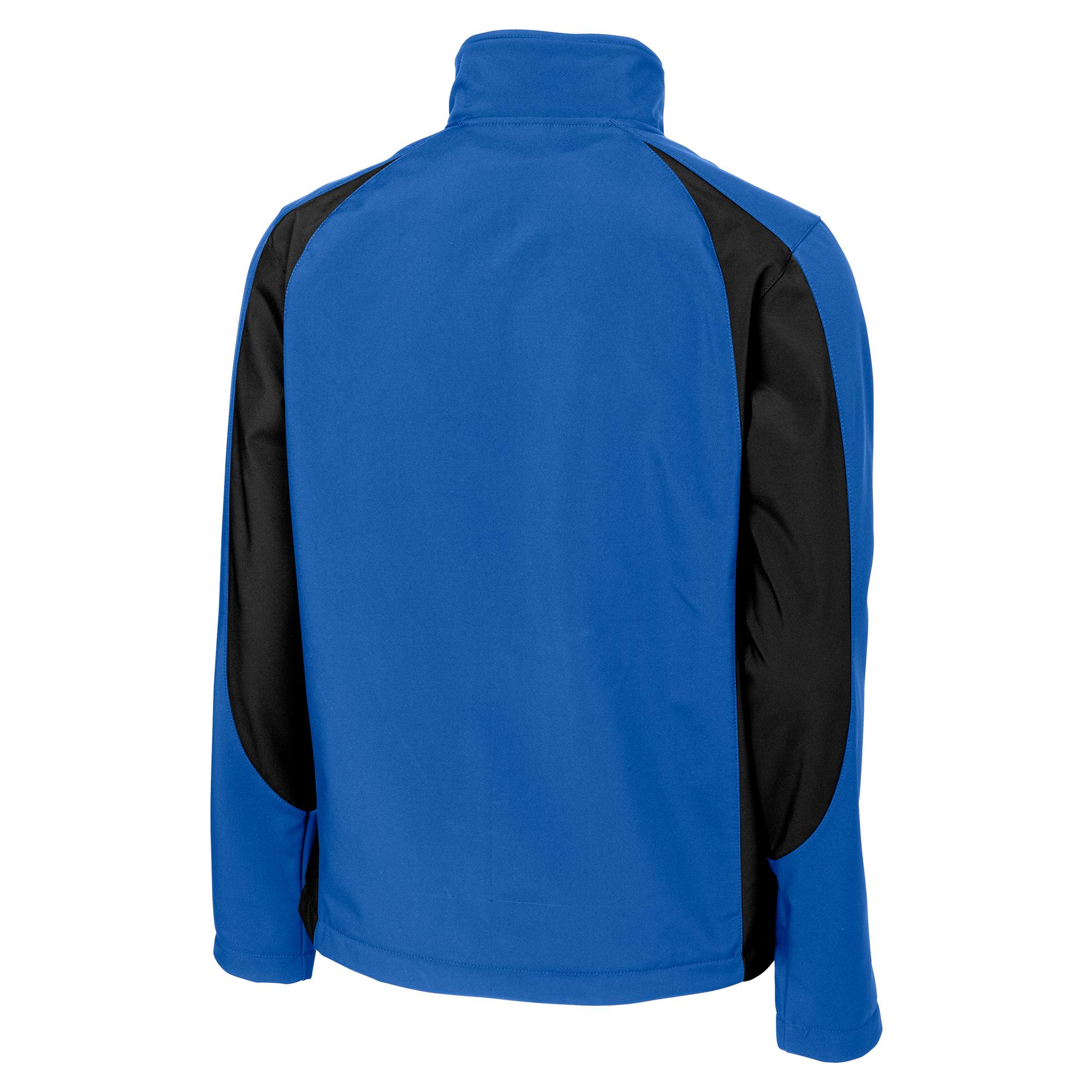 Sport-Tek ST970 Colorblock Soft Shell Jacket - True Royal/Black | Full ...