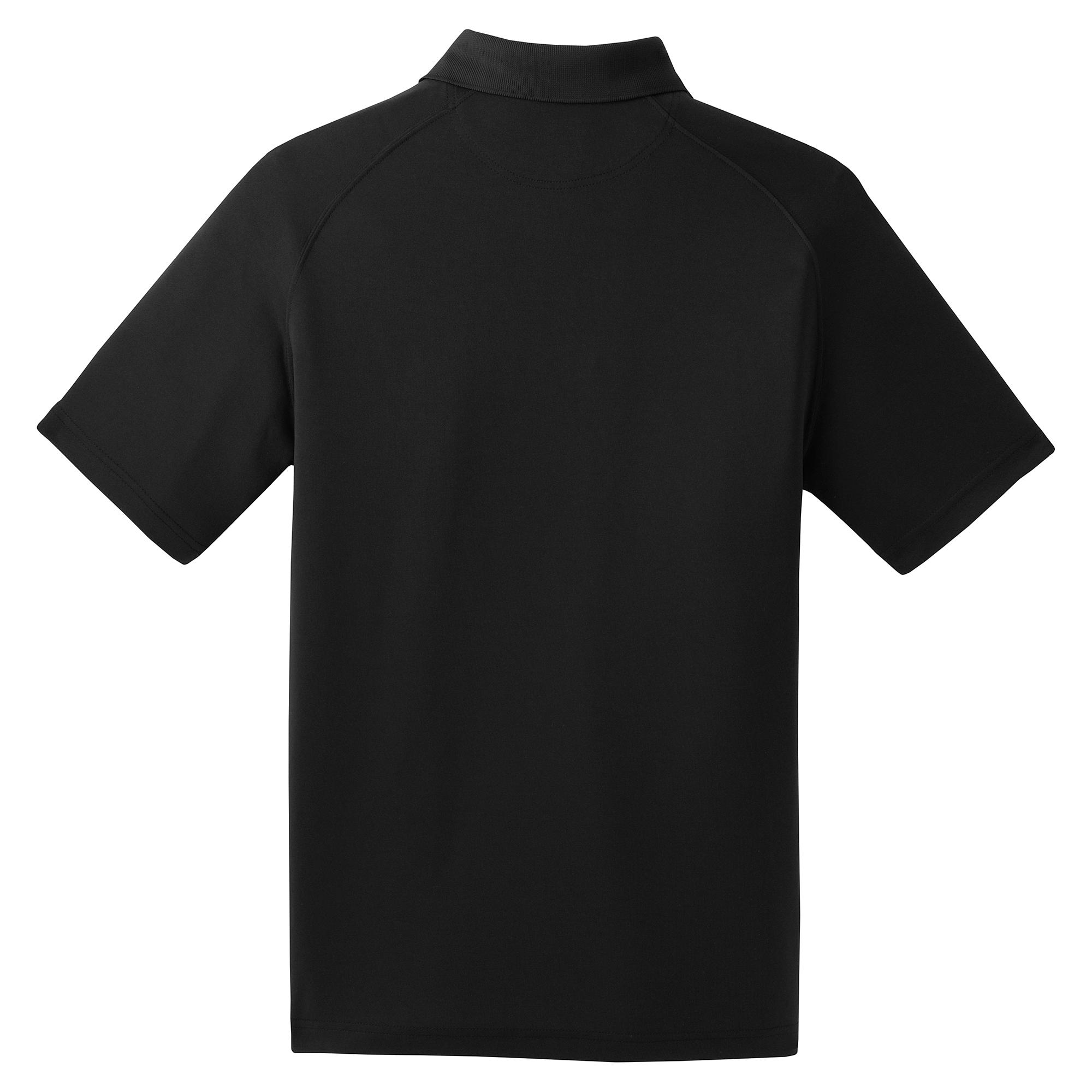 Sport-Tek T475 Dry Zone Raglan Polo - Black | Full Source