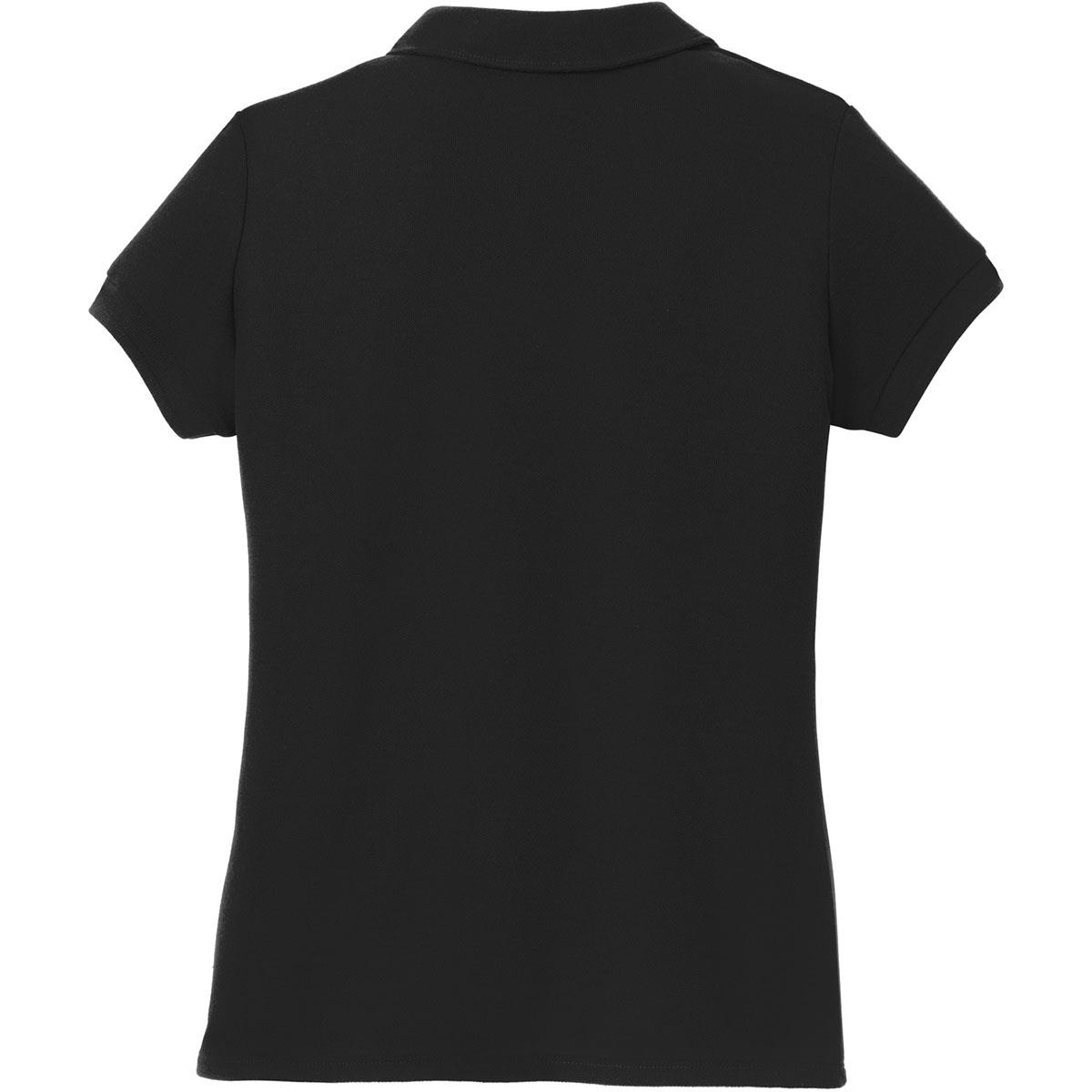 Port Authority YG503 Girls Silk Touch Peter Pan Collar Polo - Black ...
