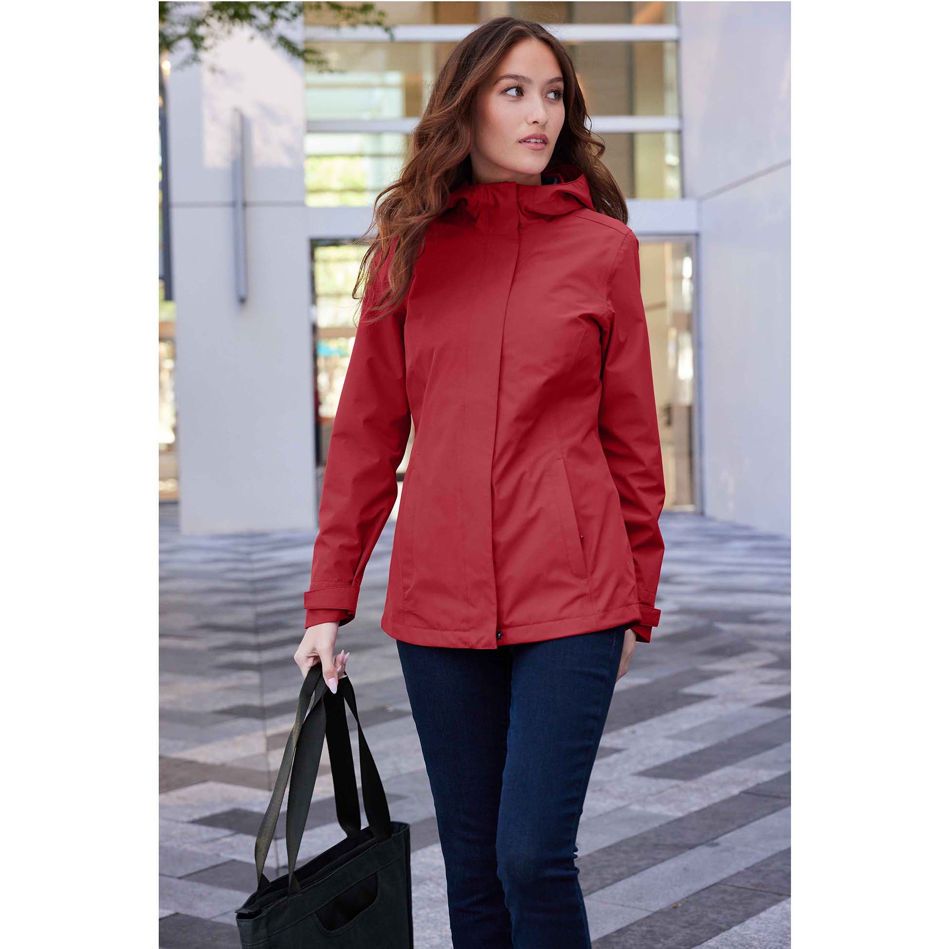 Port Authority L714 Ladies C-FREE Rain Jacket - Rich Red | Full Source