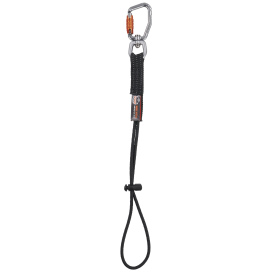 Ergodyne Squids 3714 Elastic Tool Tail Lanyard - with Carabiner and Cinch Loop