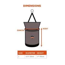 Ergodyne Arsenal 5977 Large Nylon Hoist Bucket Tool Bag
