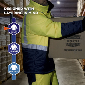 Ergodyne N-Ferno 6478 Type R Class 2 Hi-Vis Freezer Jacket