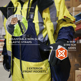 Ergodyne N-Ferno 6479 Class E Hi-Vis Freezer Bib Overalls