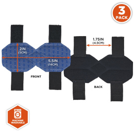 Ergodyne Chill-Its 6613 Hard Hat Cooling Ratchet Pad - Moisture Wicking