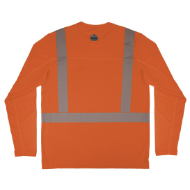 Ergodyne Chill-Its 6688 Class 2 Long Sleeve Cooling Safety Shirt with UV Protection - Orange
