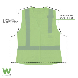 Ergodyne GloWear 8210HLW-S Type R Class 2 Women\'s Safety Vest - Lime