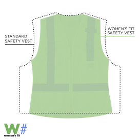 Ergodyne GloWear 8210ZW-S Type R Class 2 Womens Safety Vest - Lime