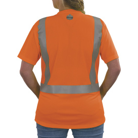 Ergodyne GloWear 8274 Type R Class 2 Women\'s Essential Short Sleeve T-Shirt - Orange