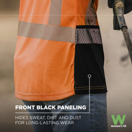 Ergodyne GloWear 8276BK Type R Class 2 Essential Black Bottom Safety Shirt - Orange