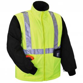 Ergodyne GloWear 8385 Type R Class 3 4-In-1 Jacket - Yellow/Lime